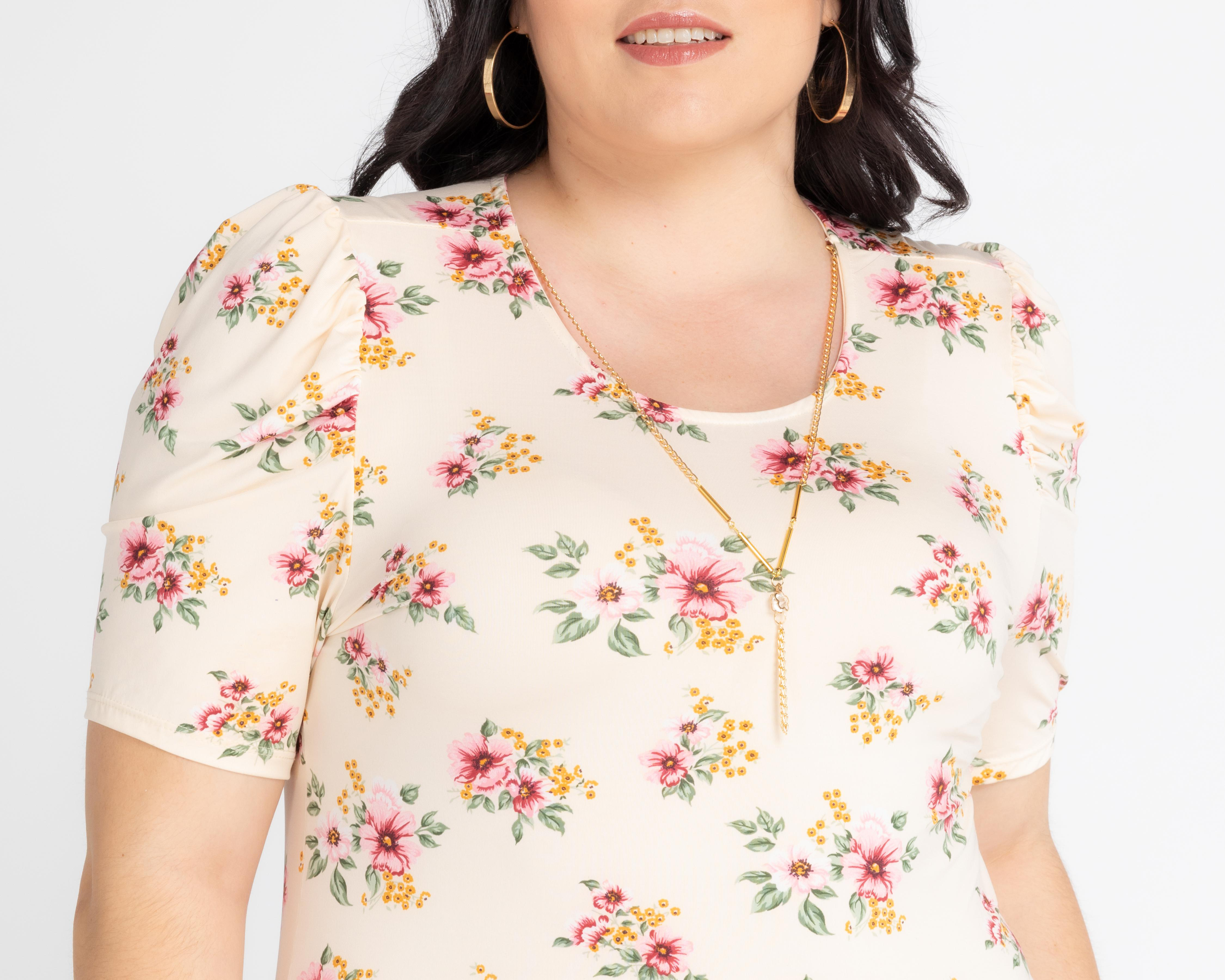 Foto 5 pulgar | Blusa Sahara Manga Corta con Collar