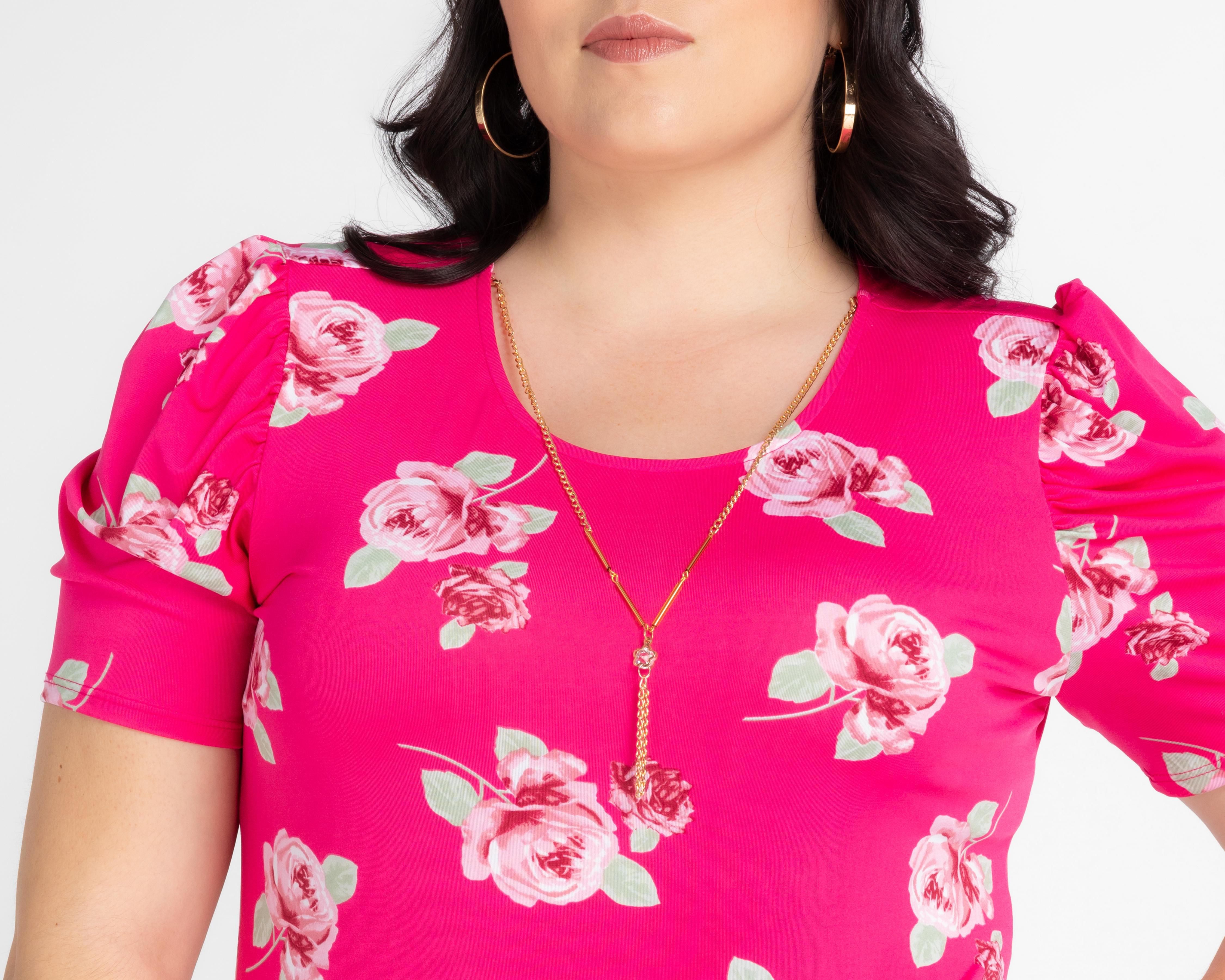 Foto 4 | Blusa Sahara Manga Corta con Collar