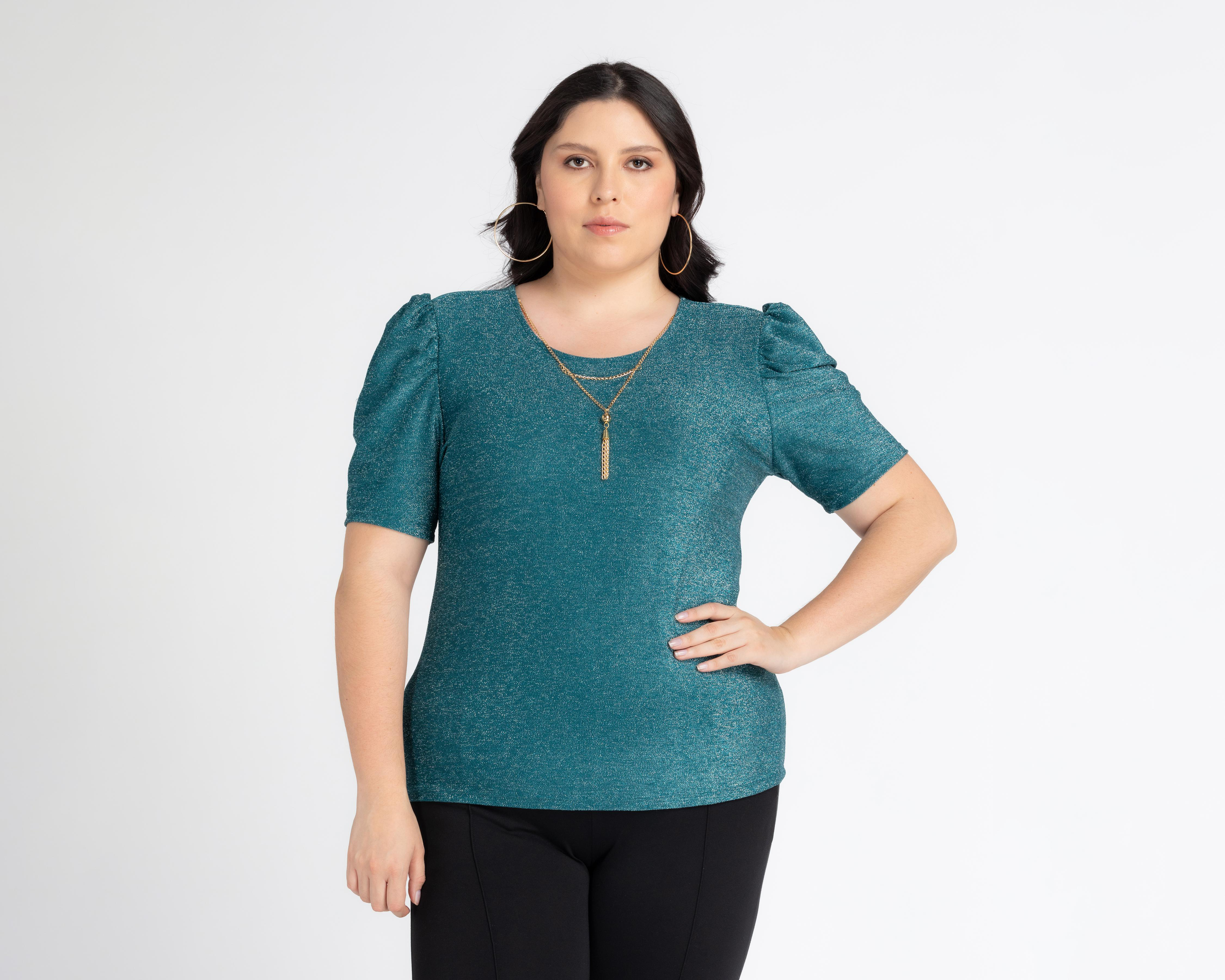 Blusa Sahara Manga Corta con Collar