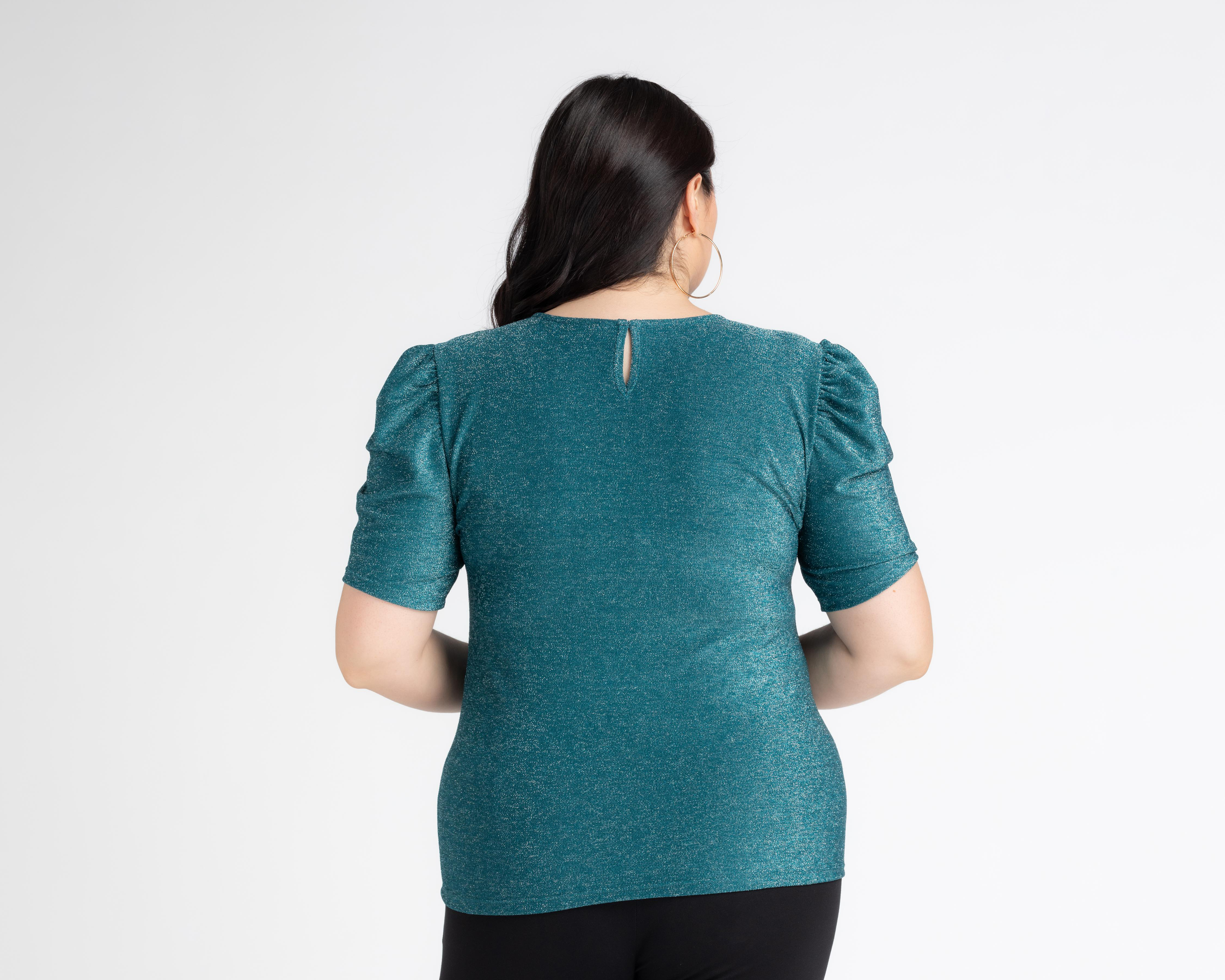 Foto 4 pulgar | Blusa Sahara Manga Corta con Collar