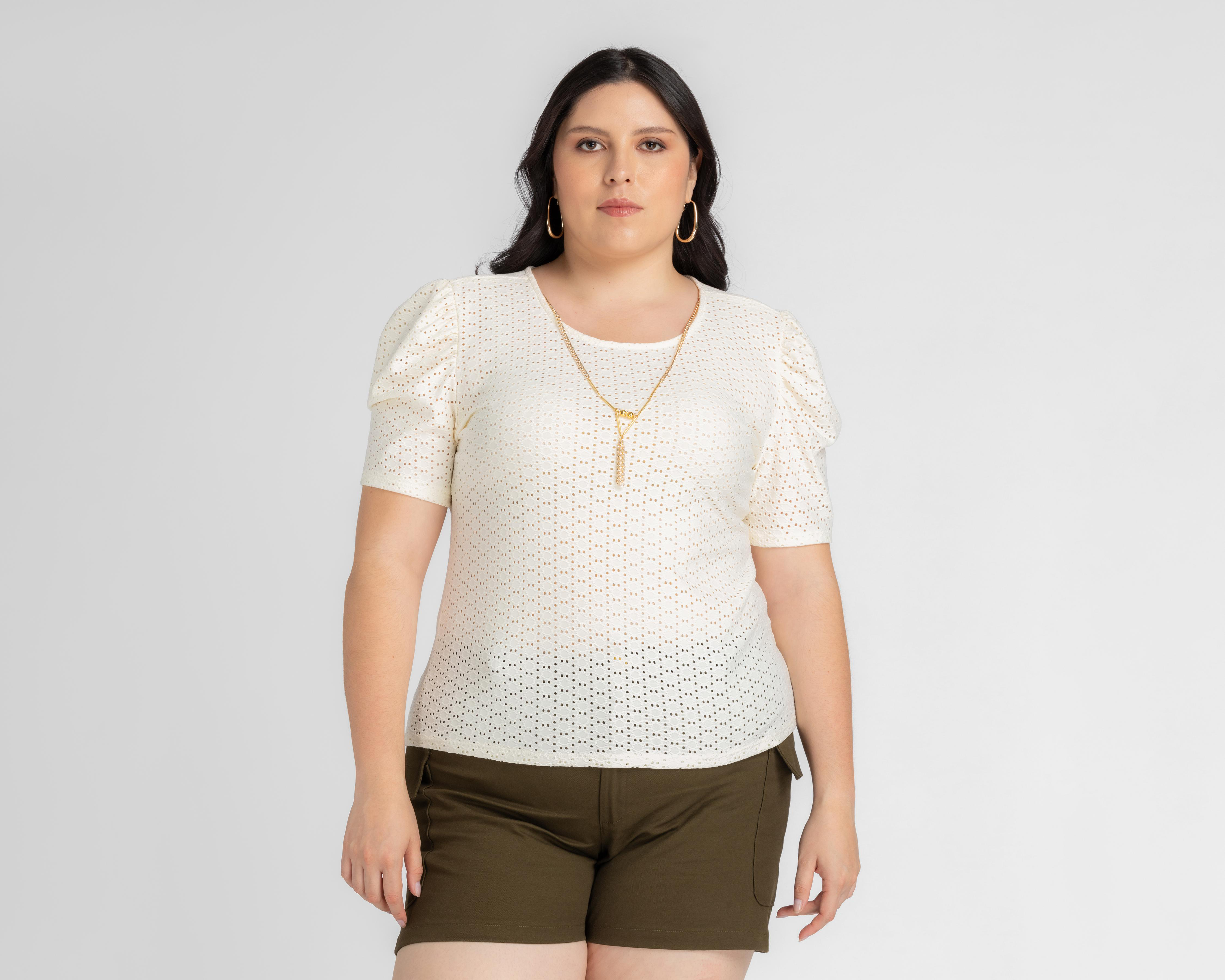 Foto 1 | Blusa Sahara Manga Corta con Collar