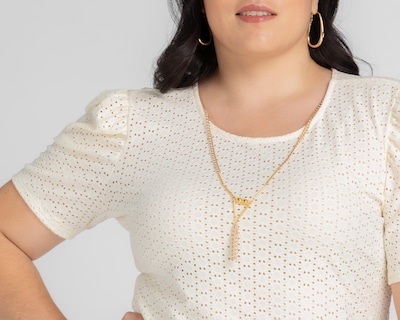 Foto 4 | Blusa Sahara Manga Corta con Collar