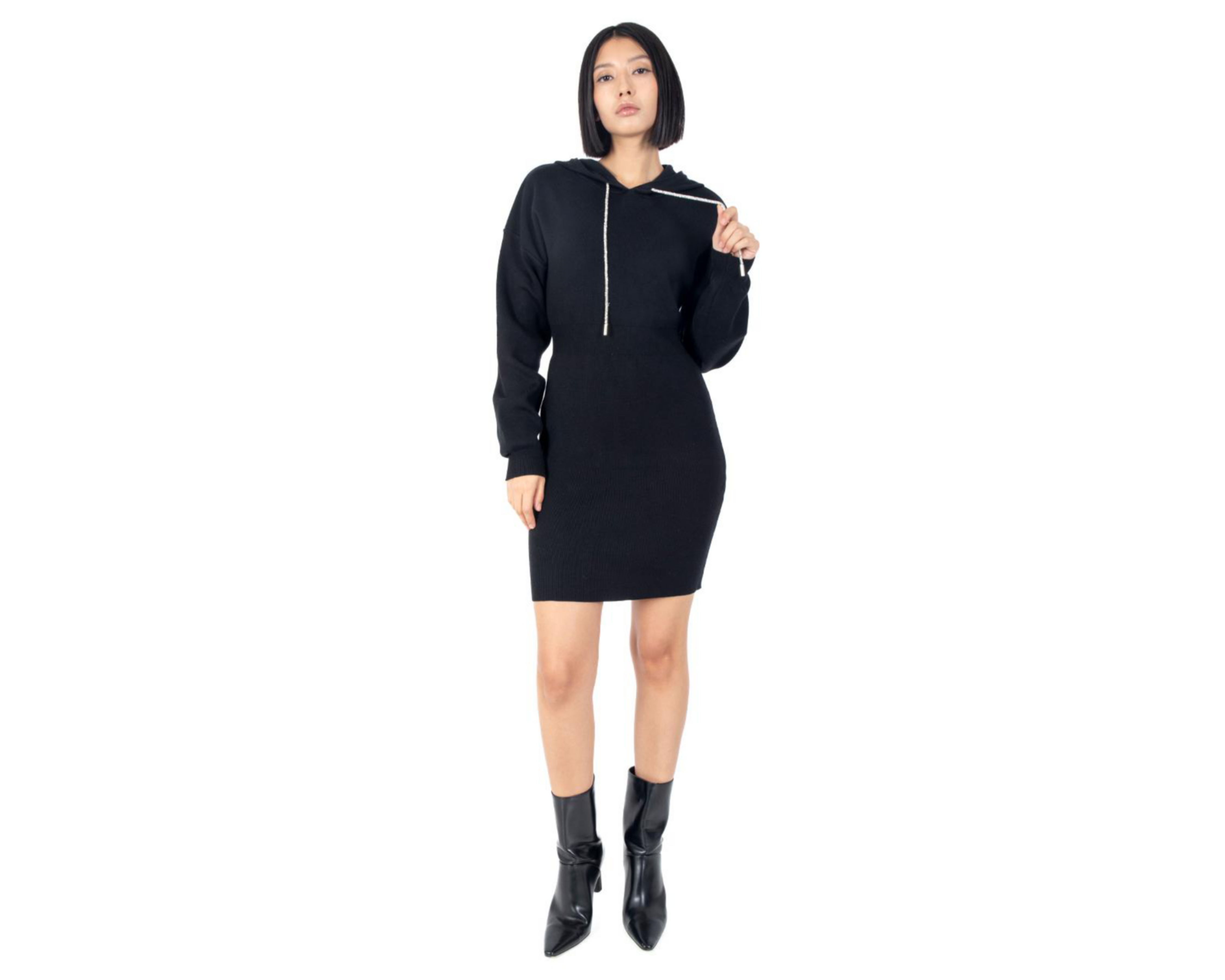 Vestido Casual Forever 21 Manga Larga con Capucha