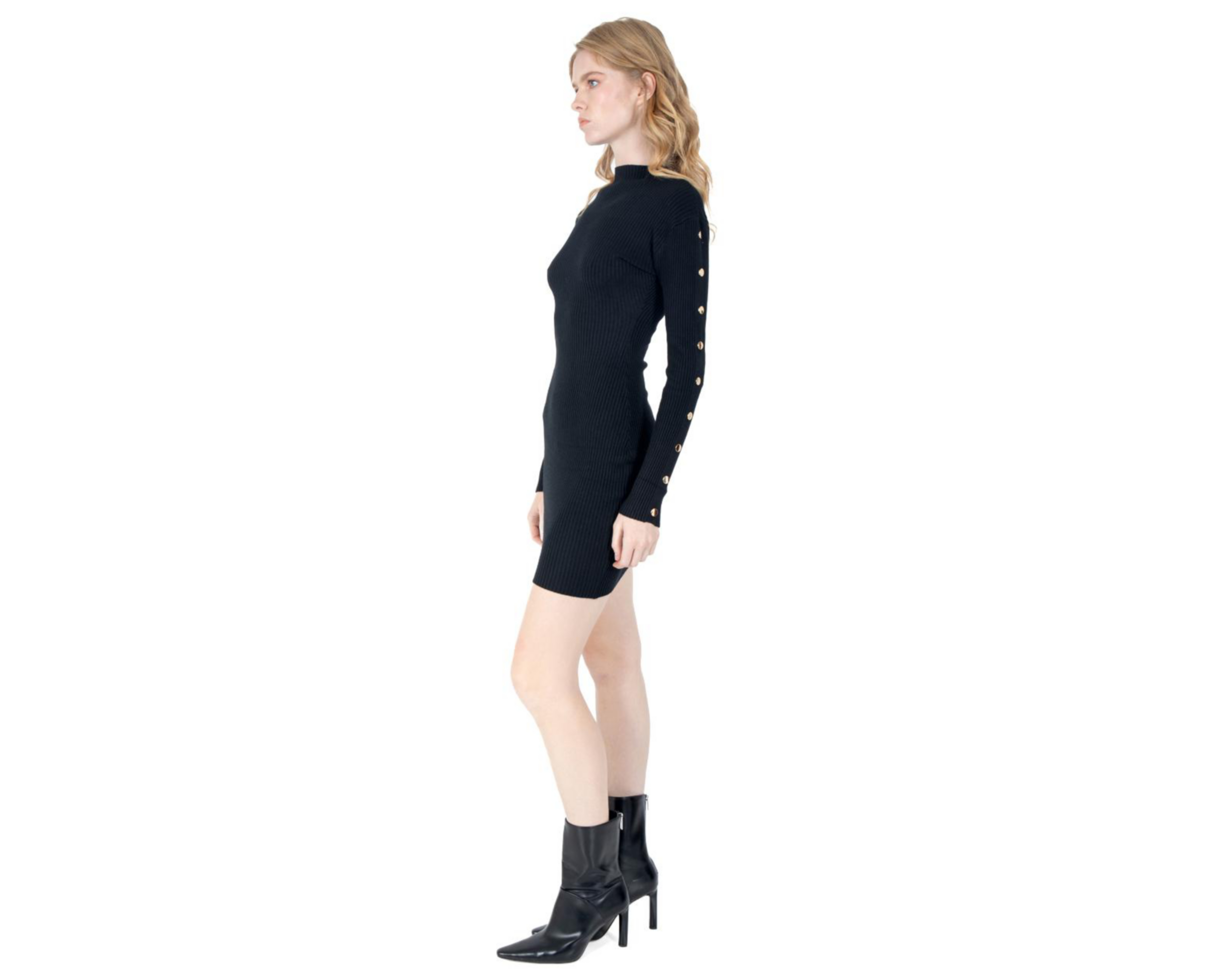 Foto 2 | Vestido Casual Forever 21 Manga Larga con Botones