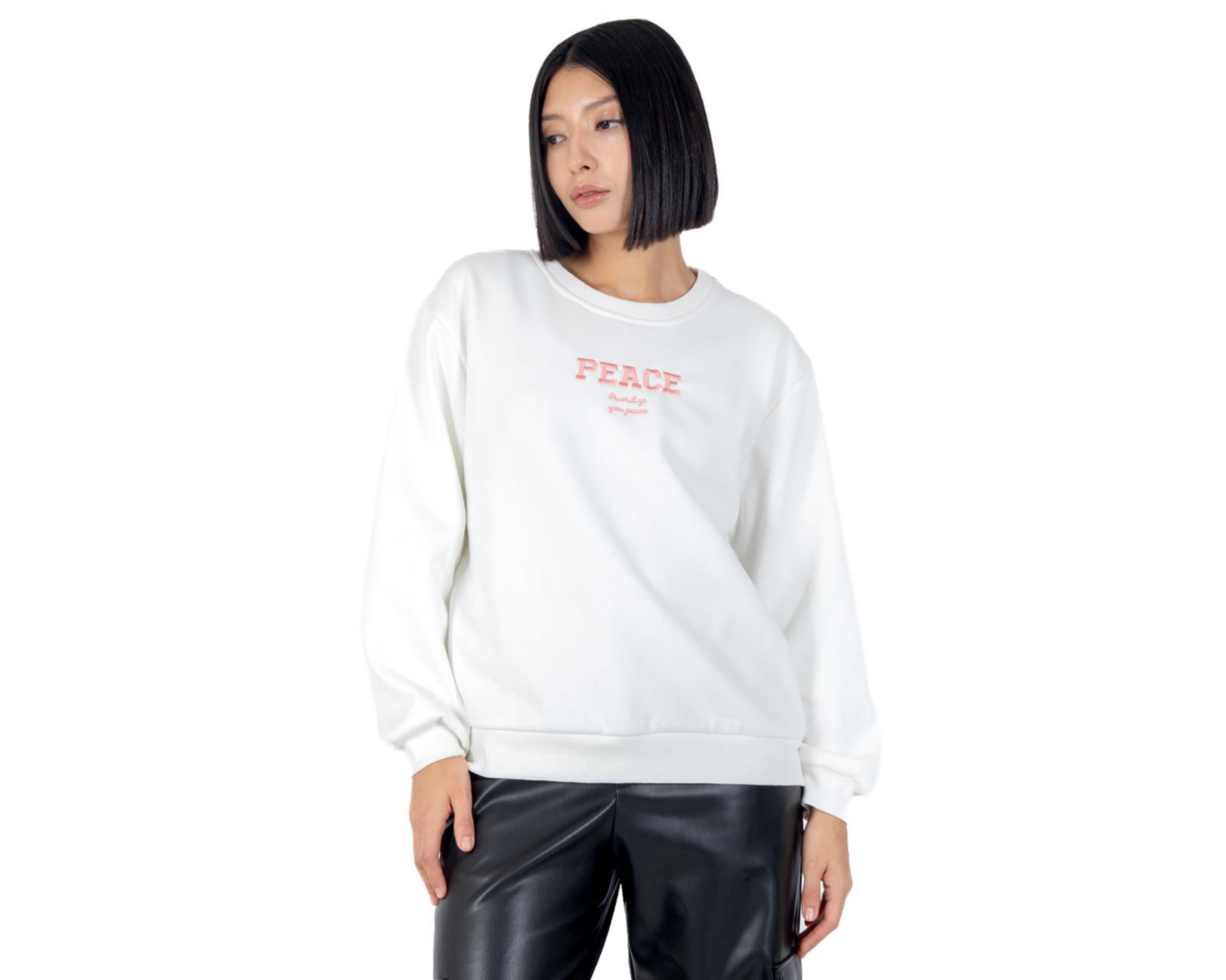 Sudadera Blanca Forever 21 para Mujer