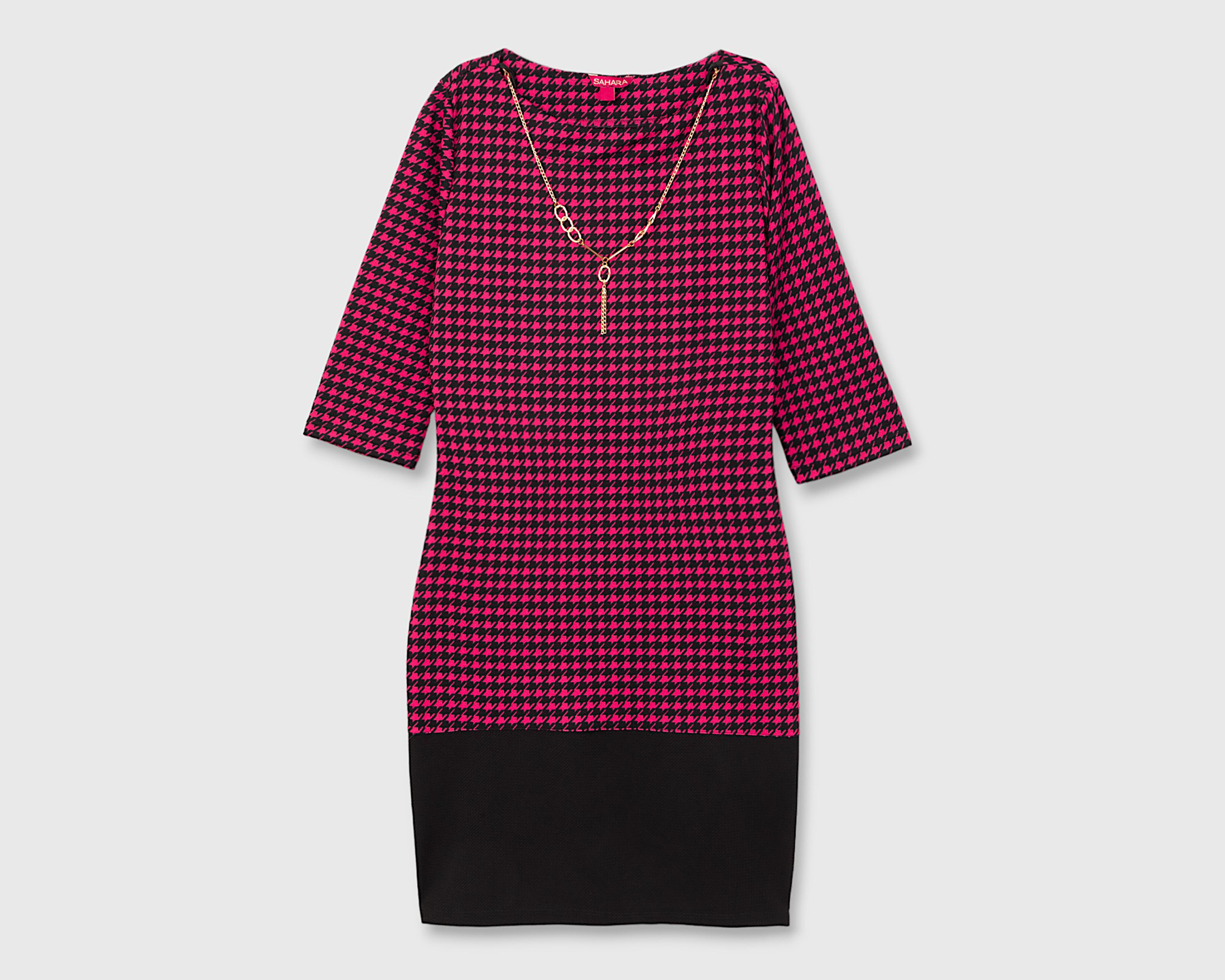 Foto 1 | Vestido Casual Sahara Estampado con Collar