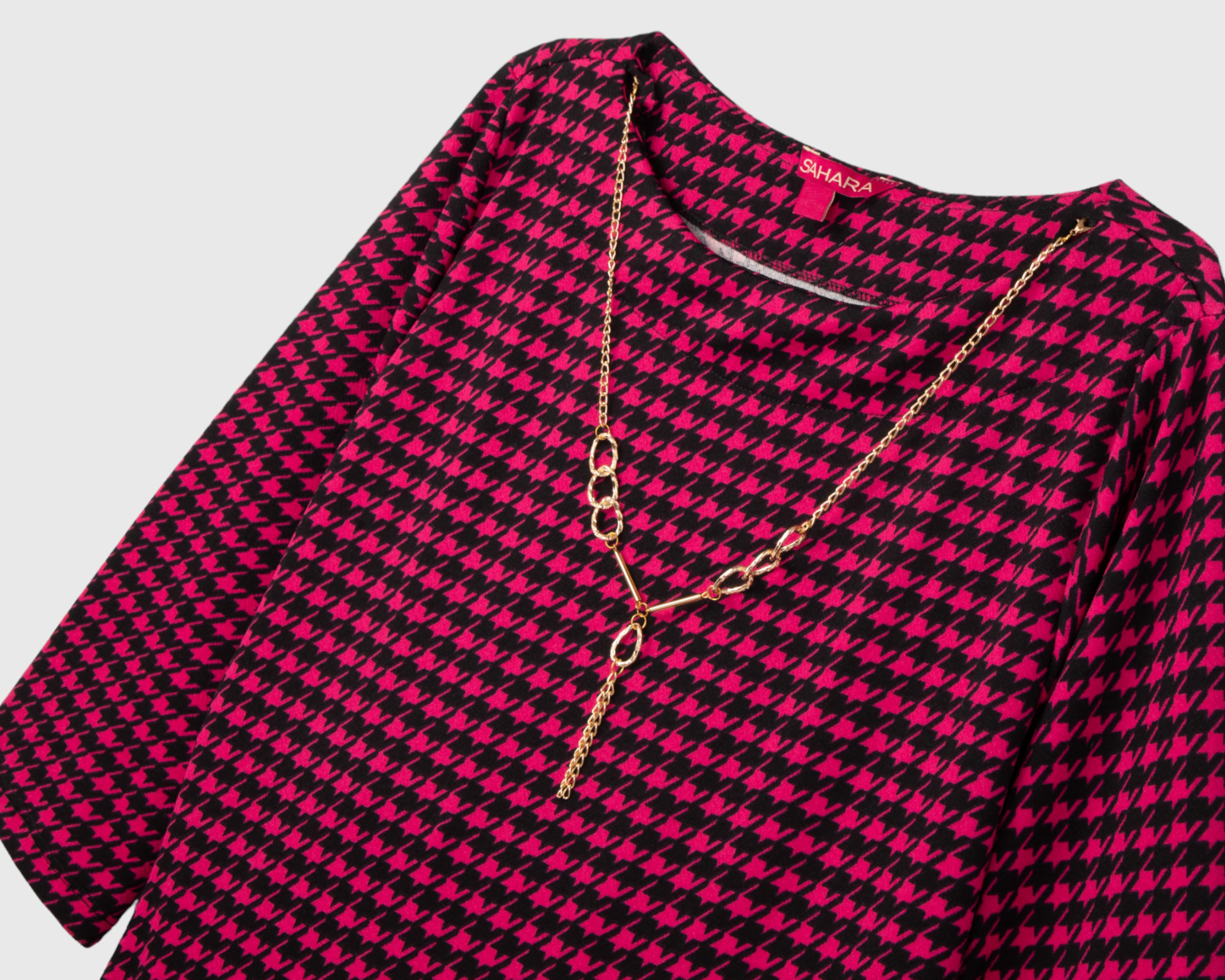 Foto 4 pulgar | Vestido Casual Sahara Estampado con Collar