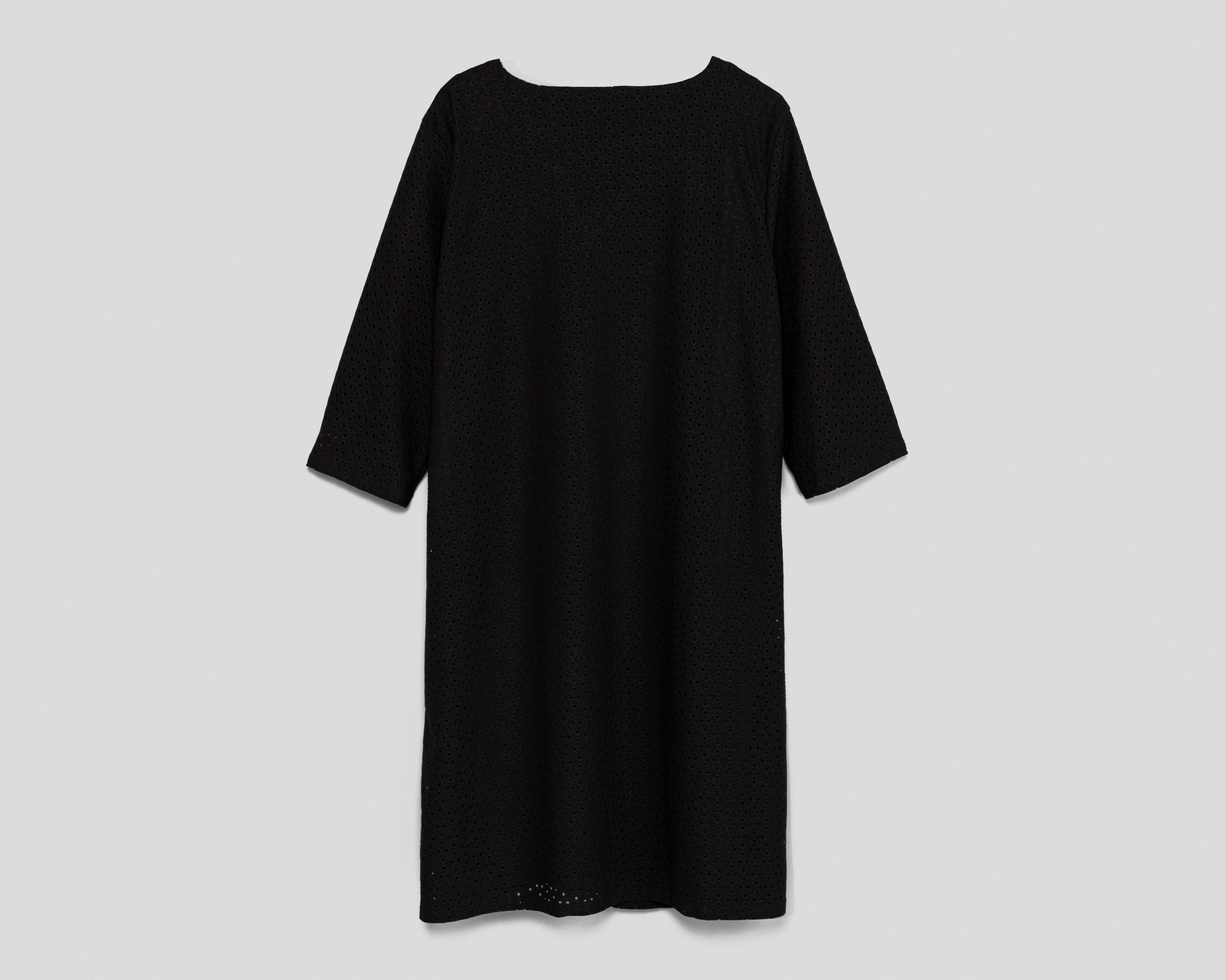 Foto 3 pulgar | Vestido Casual Sahara Negro Escote V con Collar