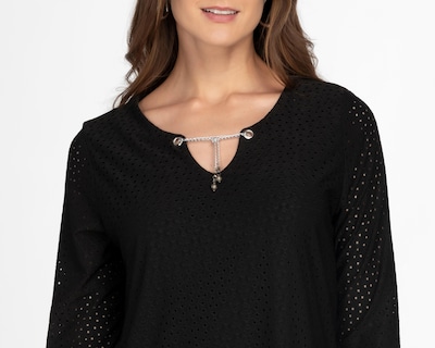 Foto 4 | Vestido Casual Sahara Negro Escote V con Collar