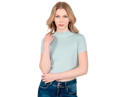 Foto 1 | Playera Forever 21 Azul para Mujer
