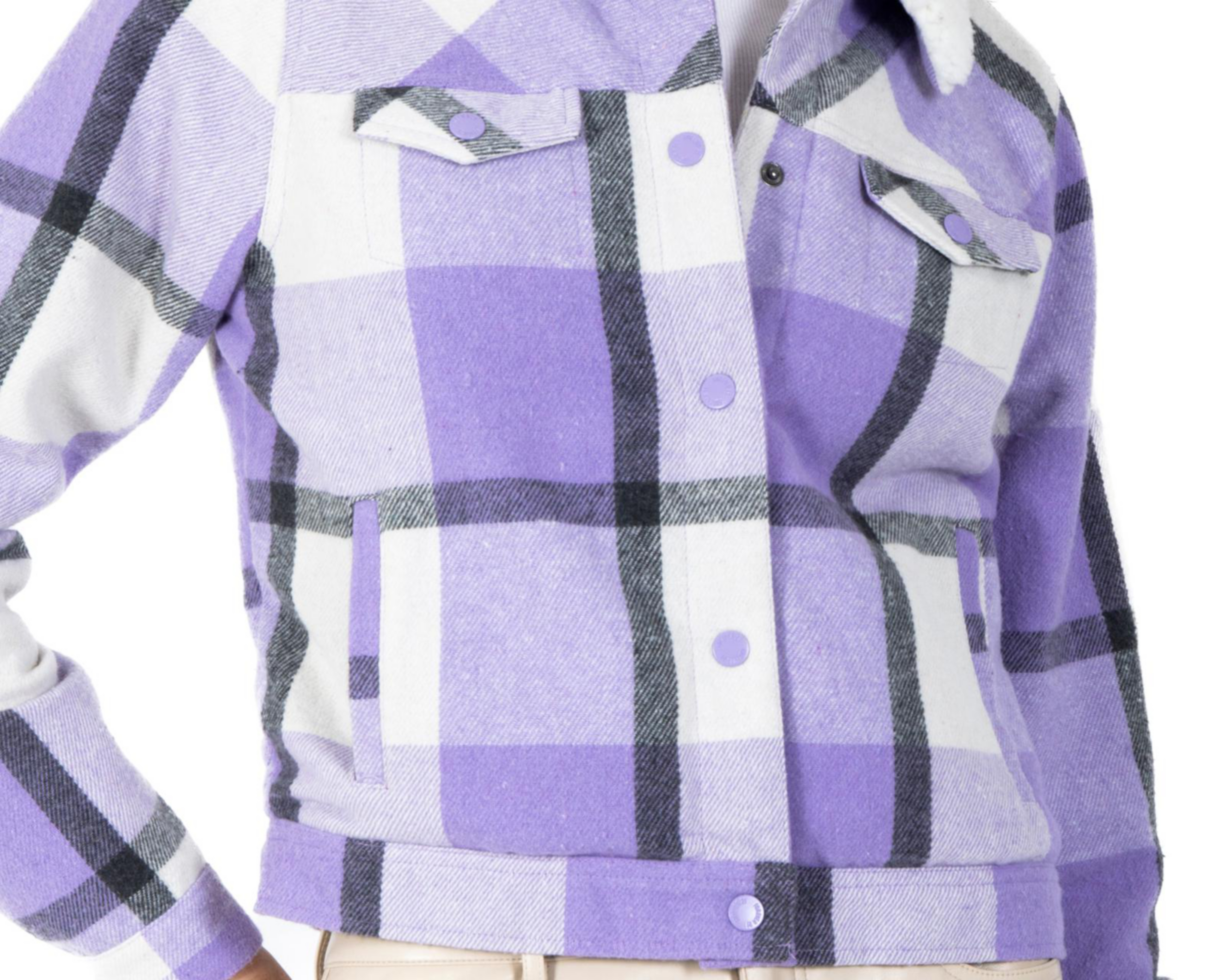 Foto 4 | Chamarra a Cuadros Forever 21 para Mujer