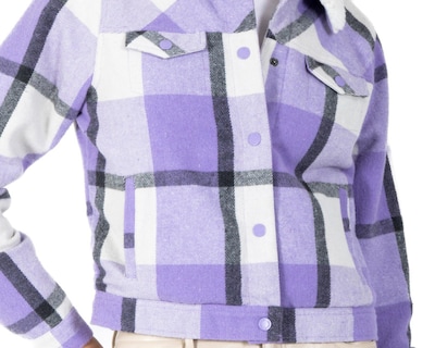 Foto 4 | Chamarra a Cuadros Forever 21 para Mujer
