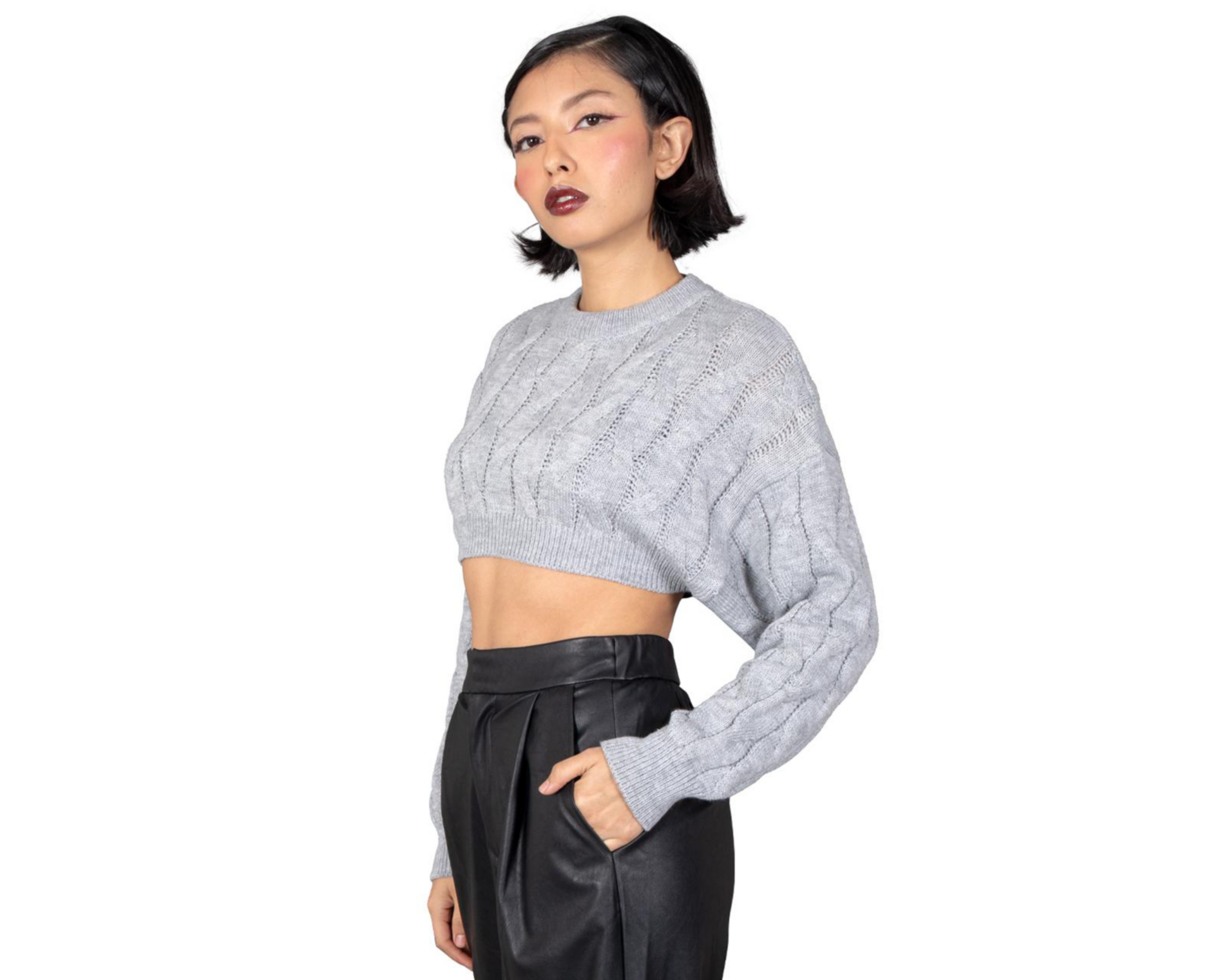 Foto 2 | Suéter Gris Forever 21 para Mujer