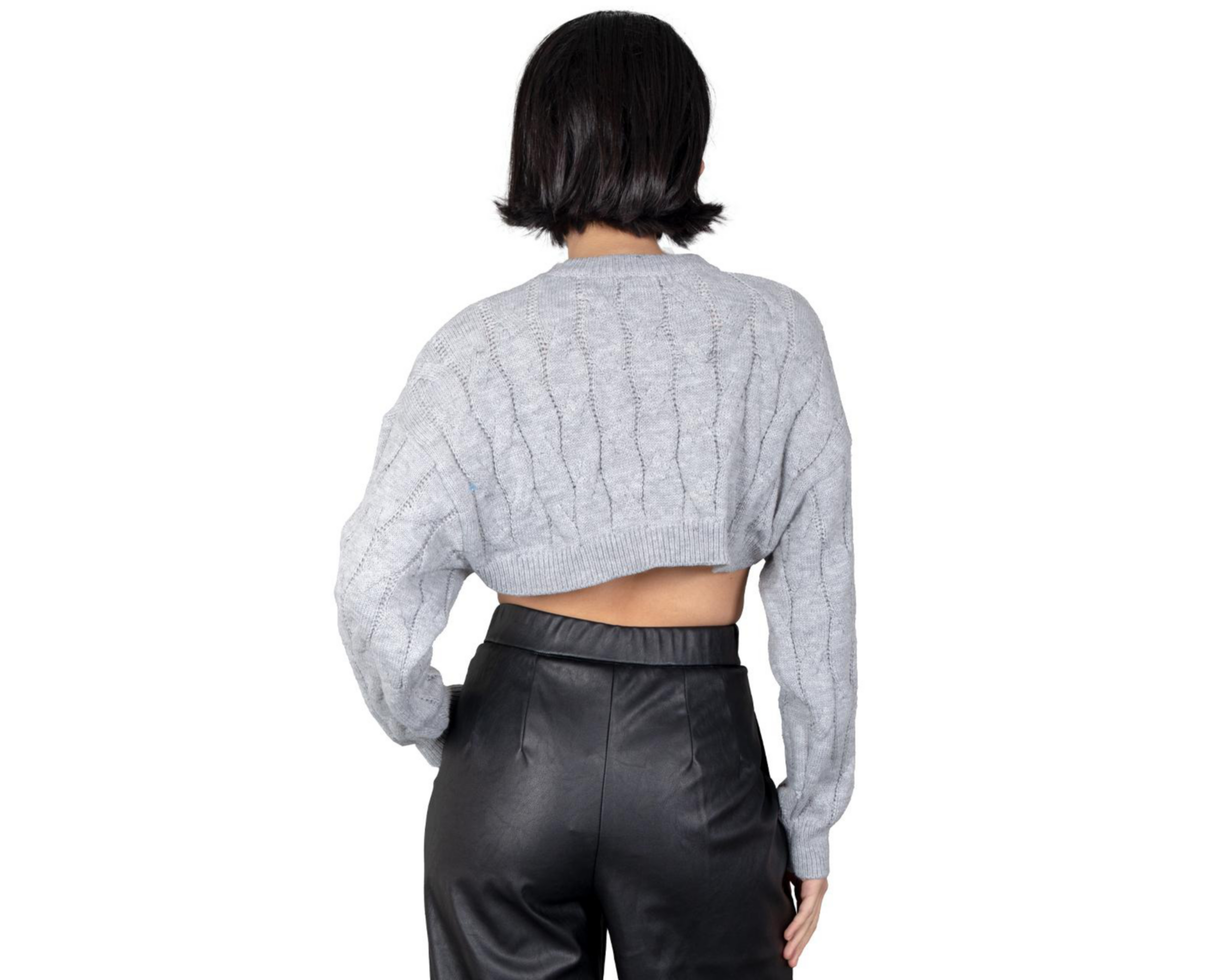 Foto 4 pulgar | Suéter Gris Forever 21 para Mujer