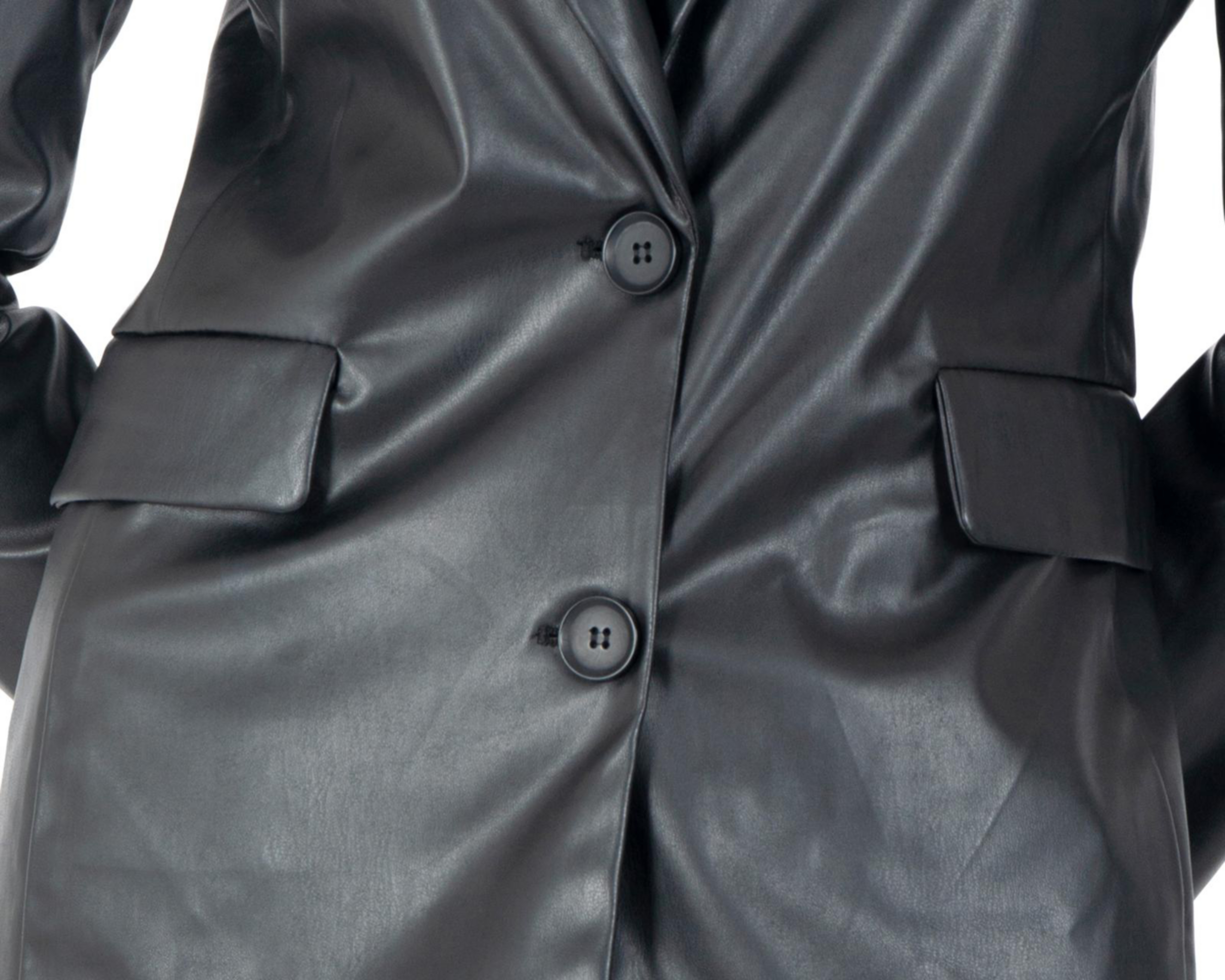 Foto 4 | Blazer Negro Forever 21 para Mujer