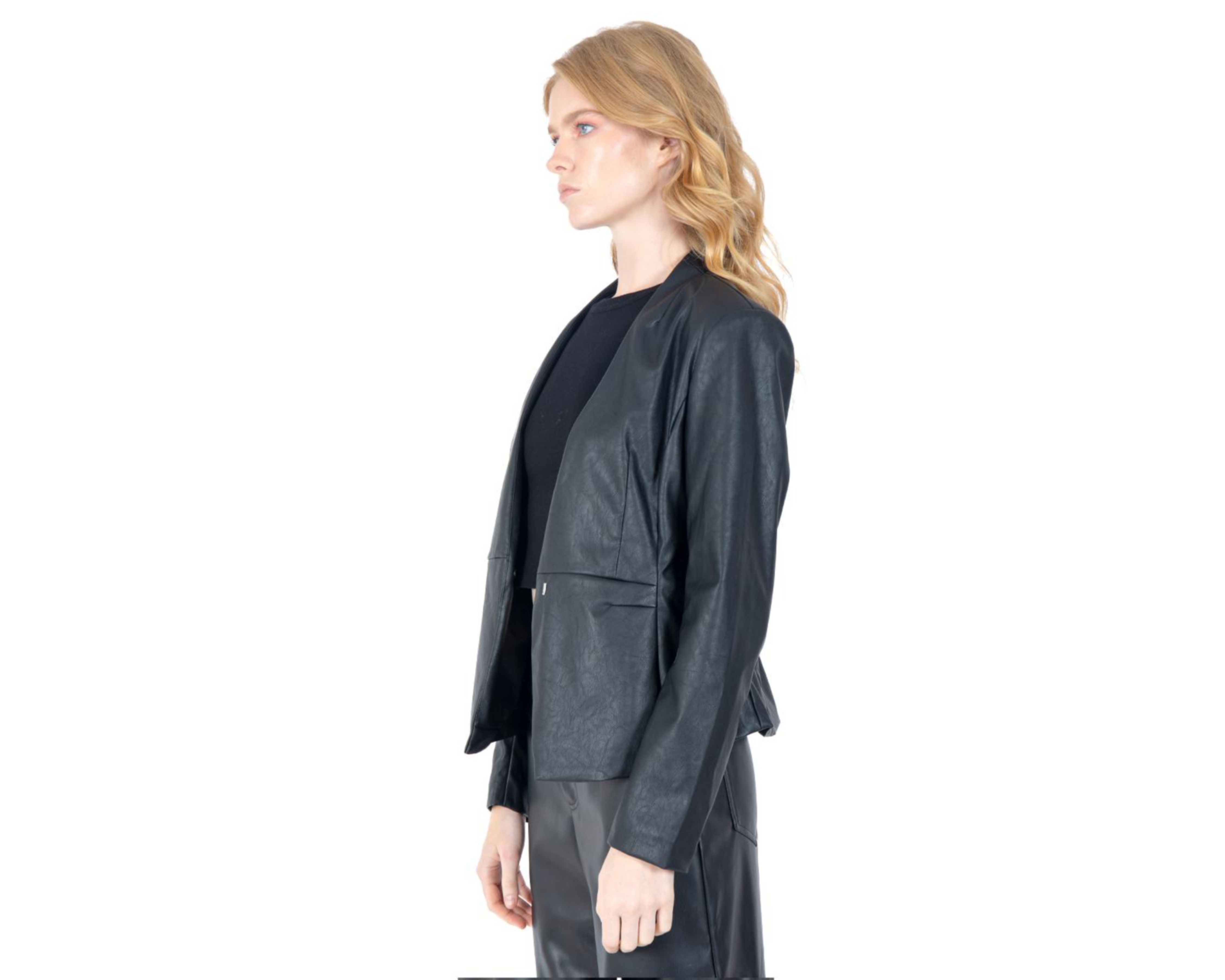 Foto 2 | Blazer Negro Forever 21 para Mujer