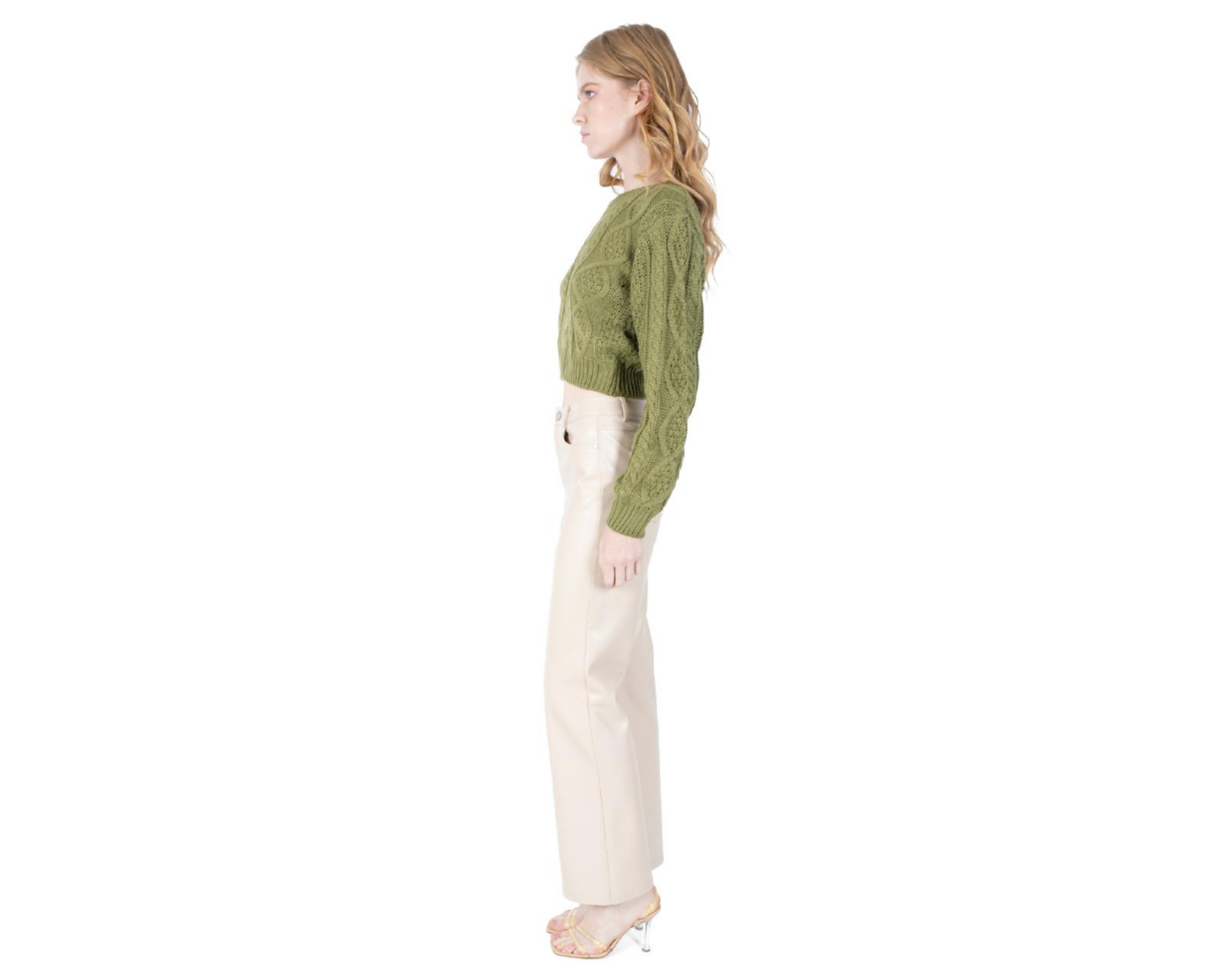 Foto 2 | Pantalón Forever 21 Beige para Mujer
