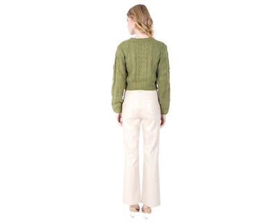 Foto 3 | Pantalón Forever 21 Beige para Mujer