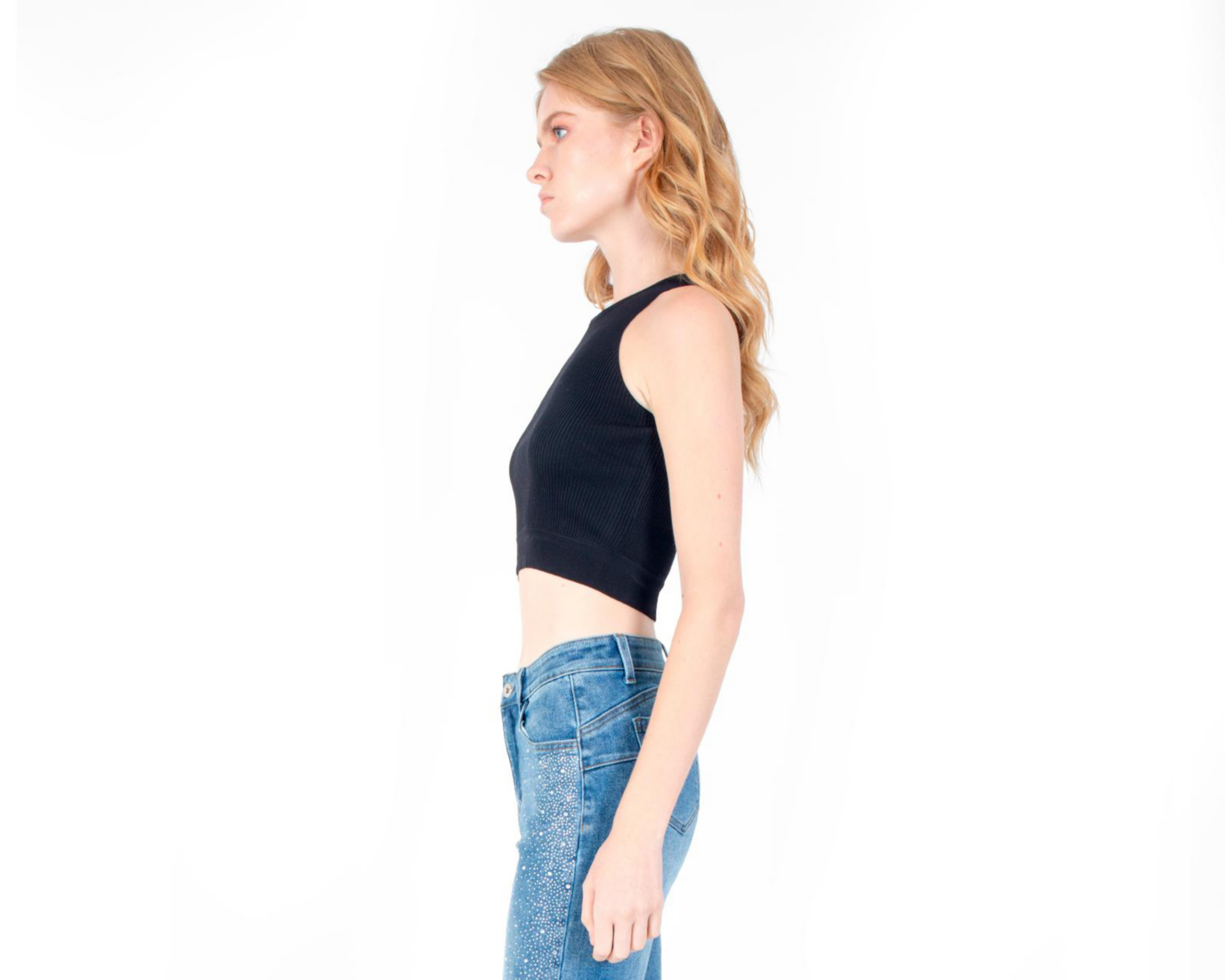 Foto 2 | Crop Top Forever 21 sin Mangas para Mujer