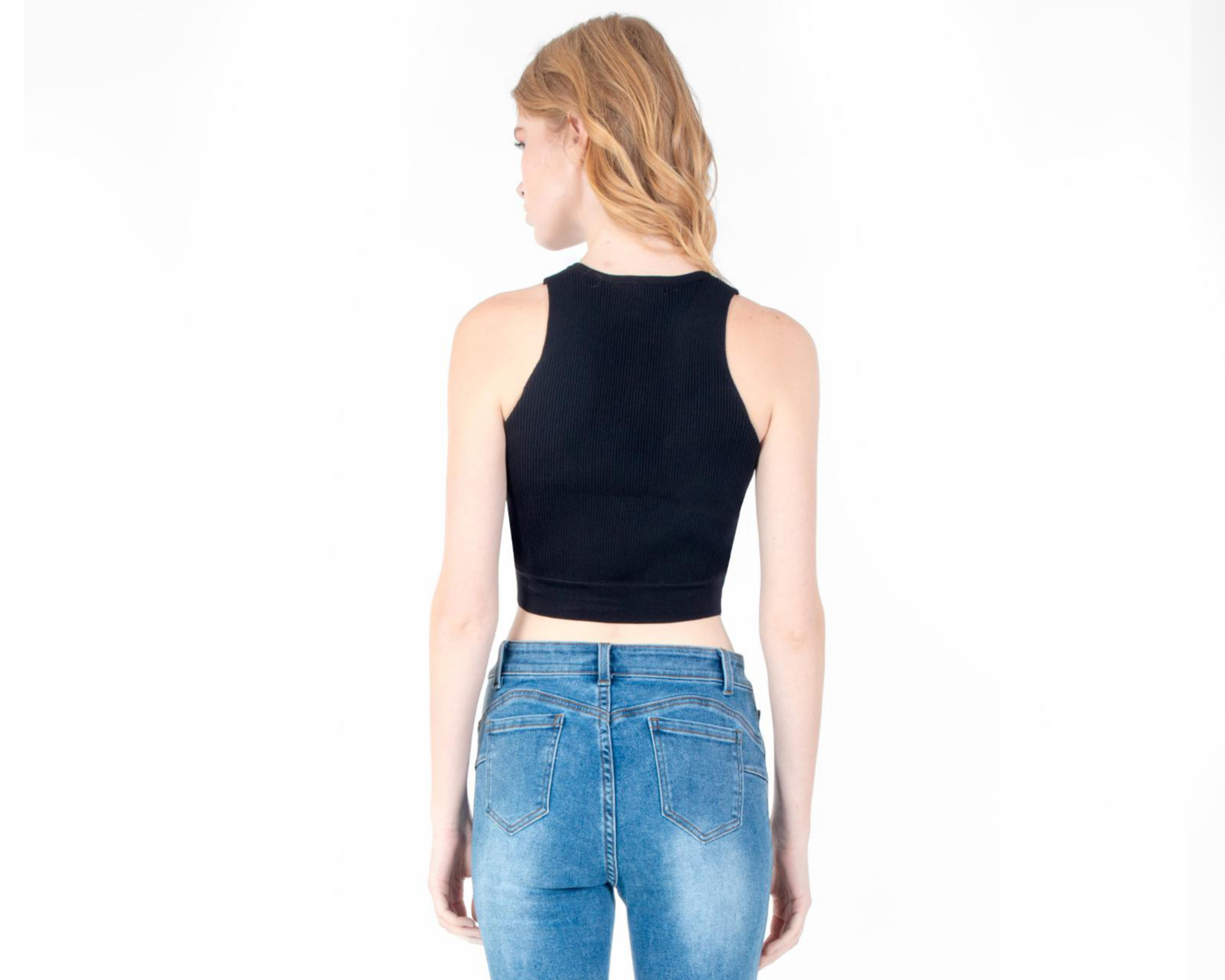 Foto 4 pulgar | Crop Top Forever 21 sin Mangas para Mujer