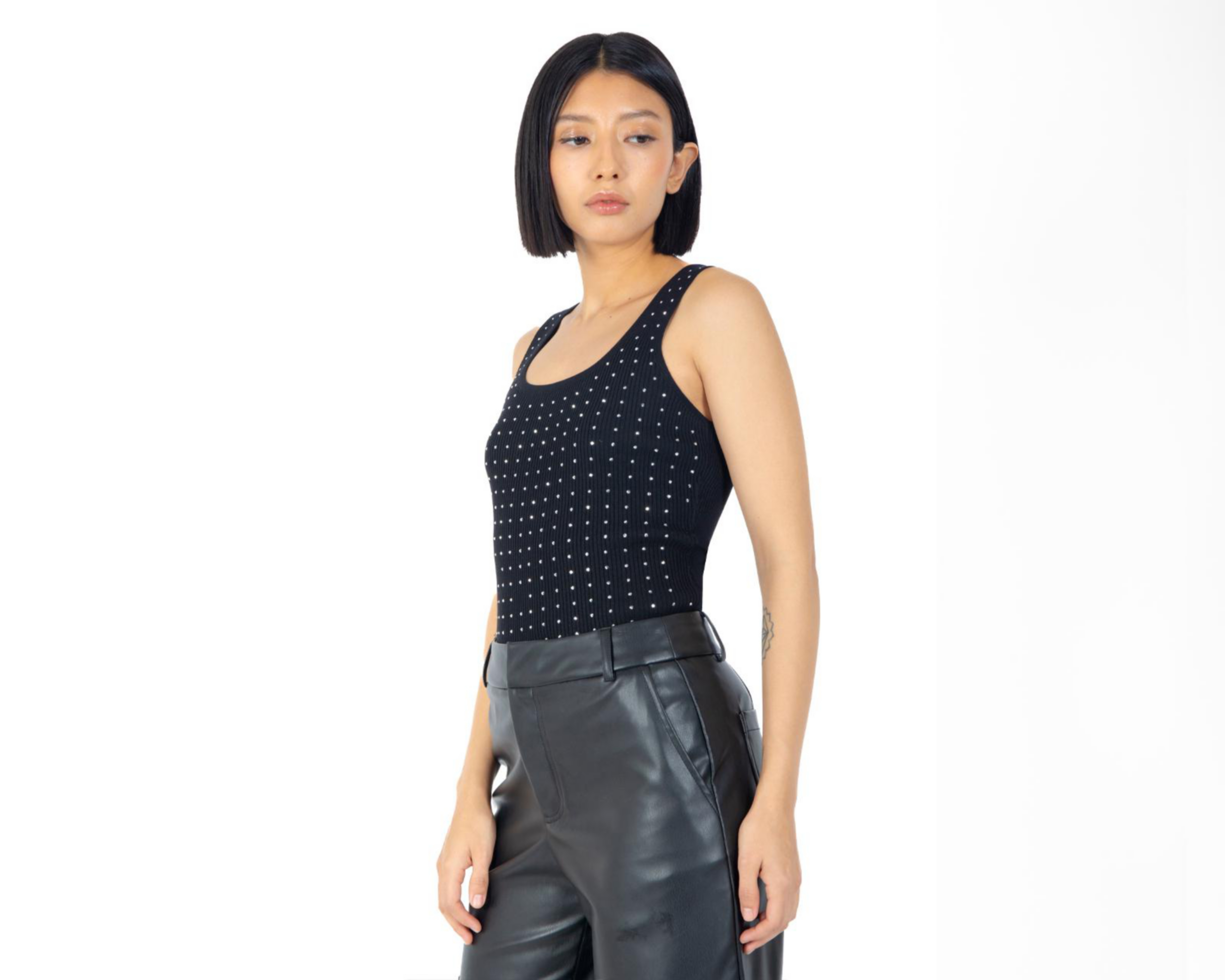 Foto 2 | Top Crop Forever 21 Negro para Mujer