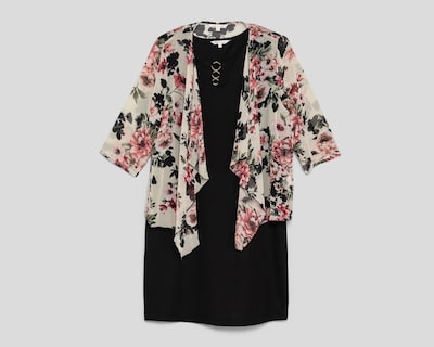 Foto 1 | Vestido Formal Lady Sun Negro Cuello Redondo para Mujer