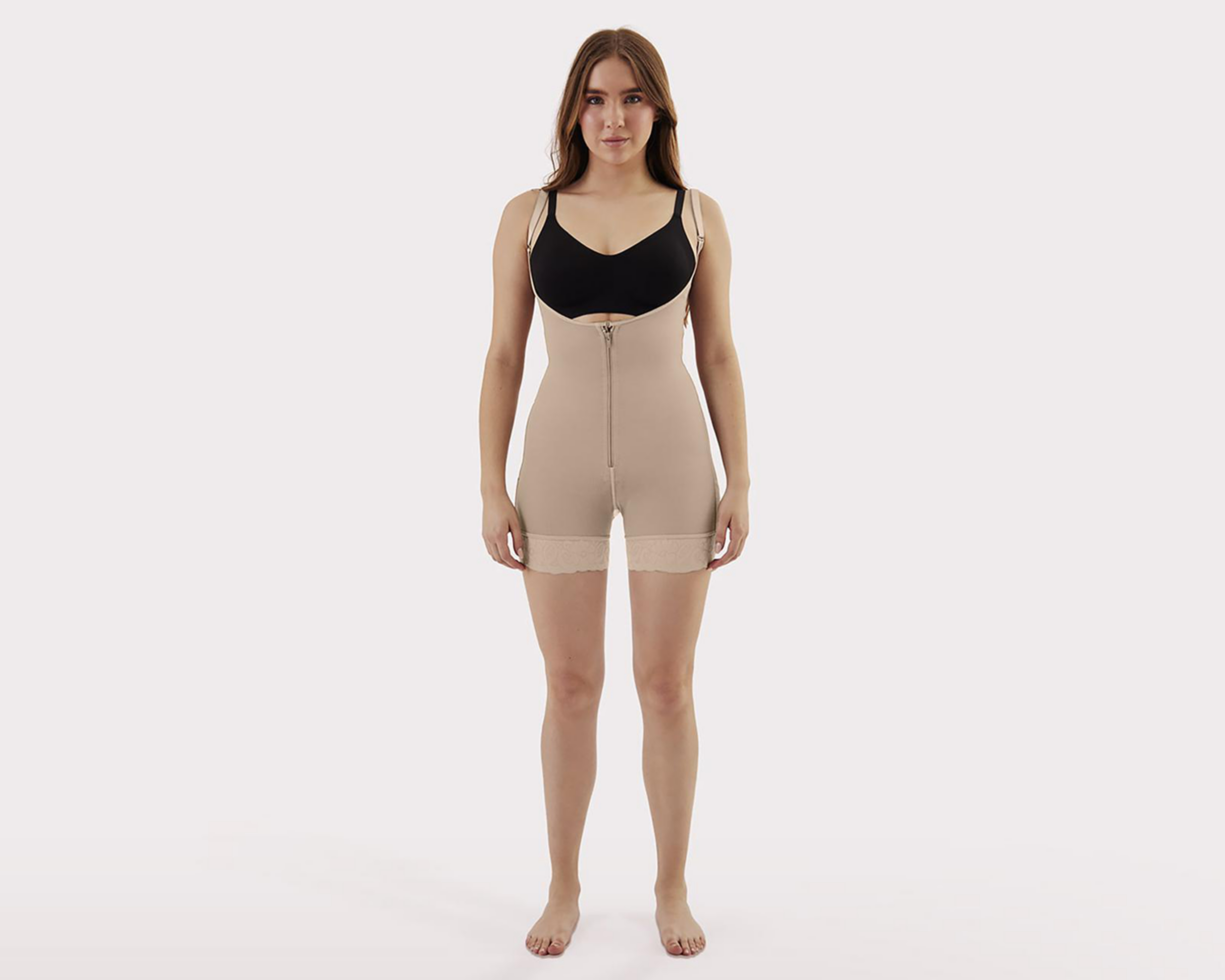 Foto 1 | Body Bóxer Lanude con Encaje para Mujer