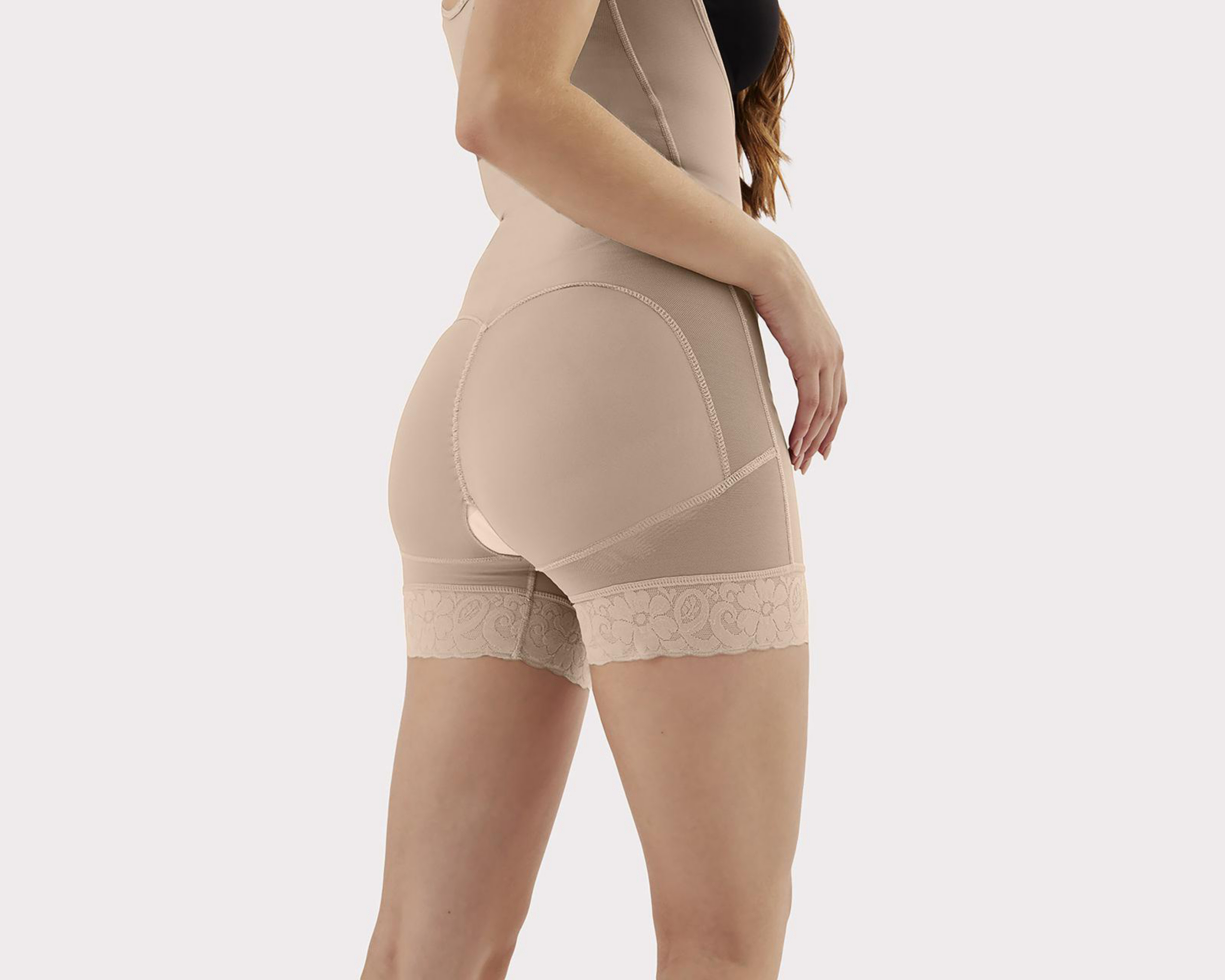 Foto 4 pulgar | Body Bóxer Lanude con Encaje para Mujer