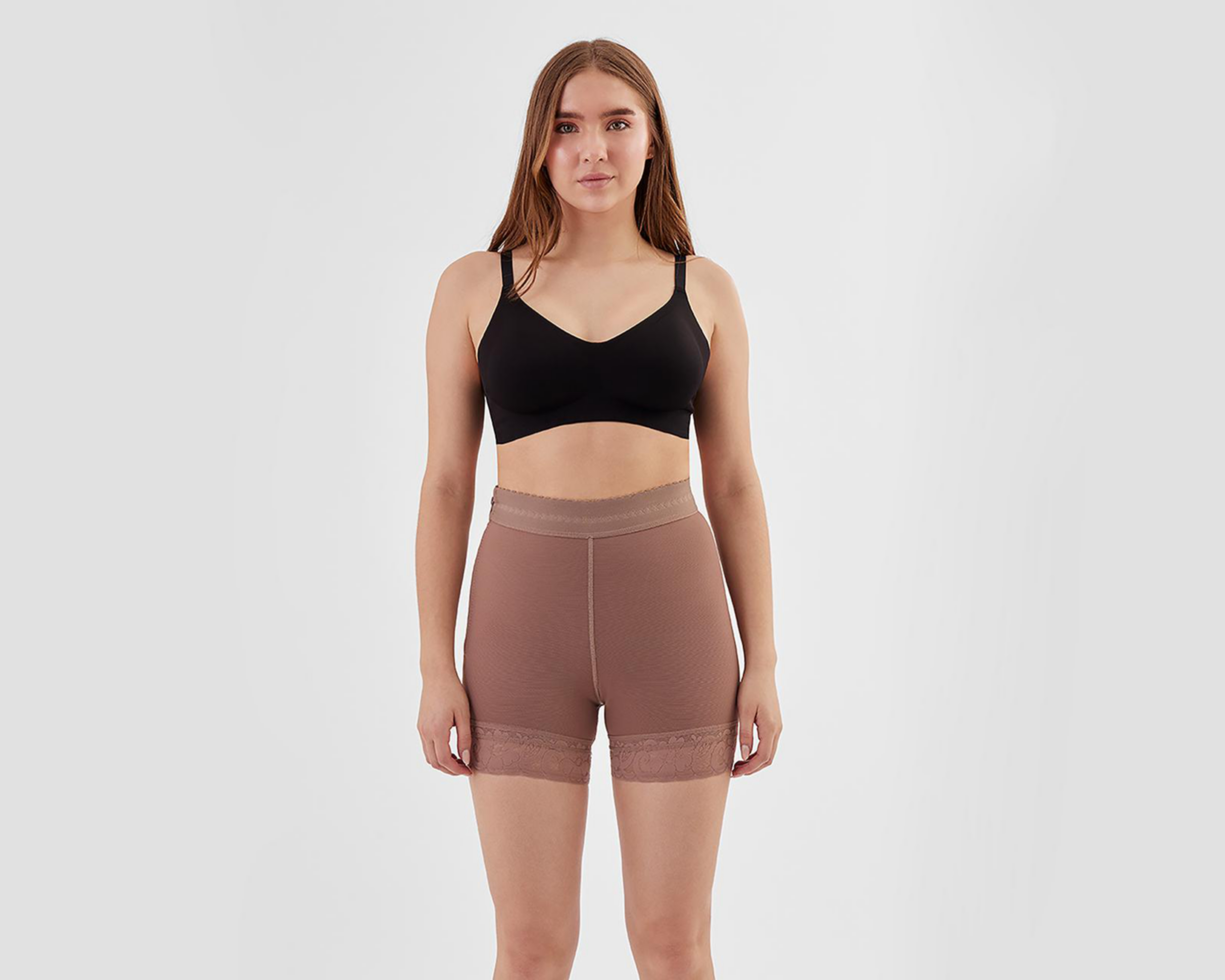 Faja tipo Bóxer Lanude con Encaje para Mujer