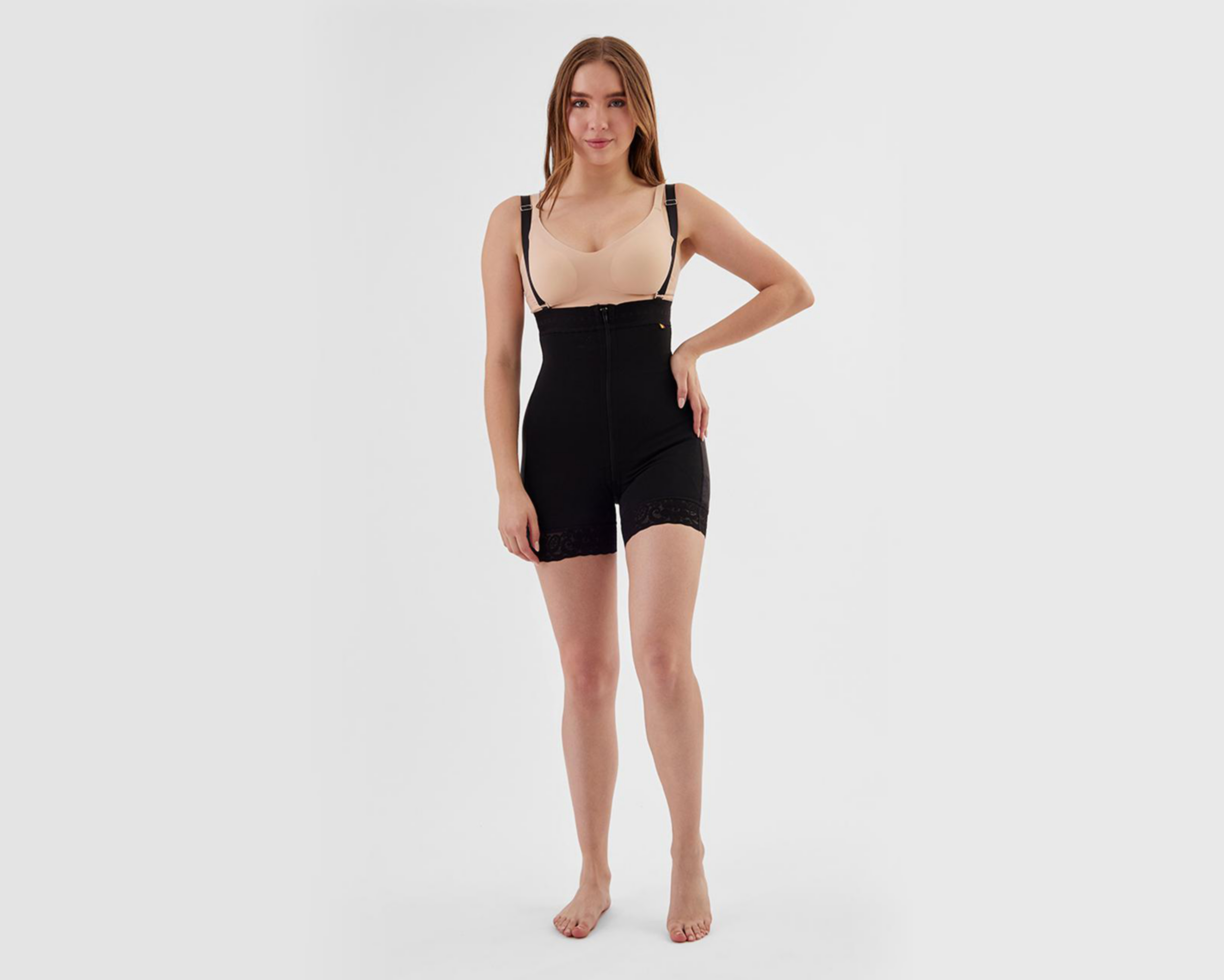 Faja tipo Short Lanude con Encaje para Mujer