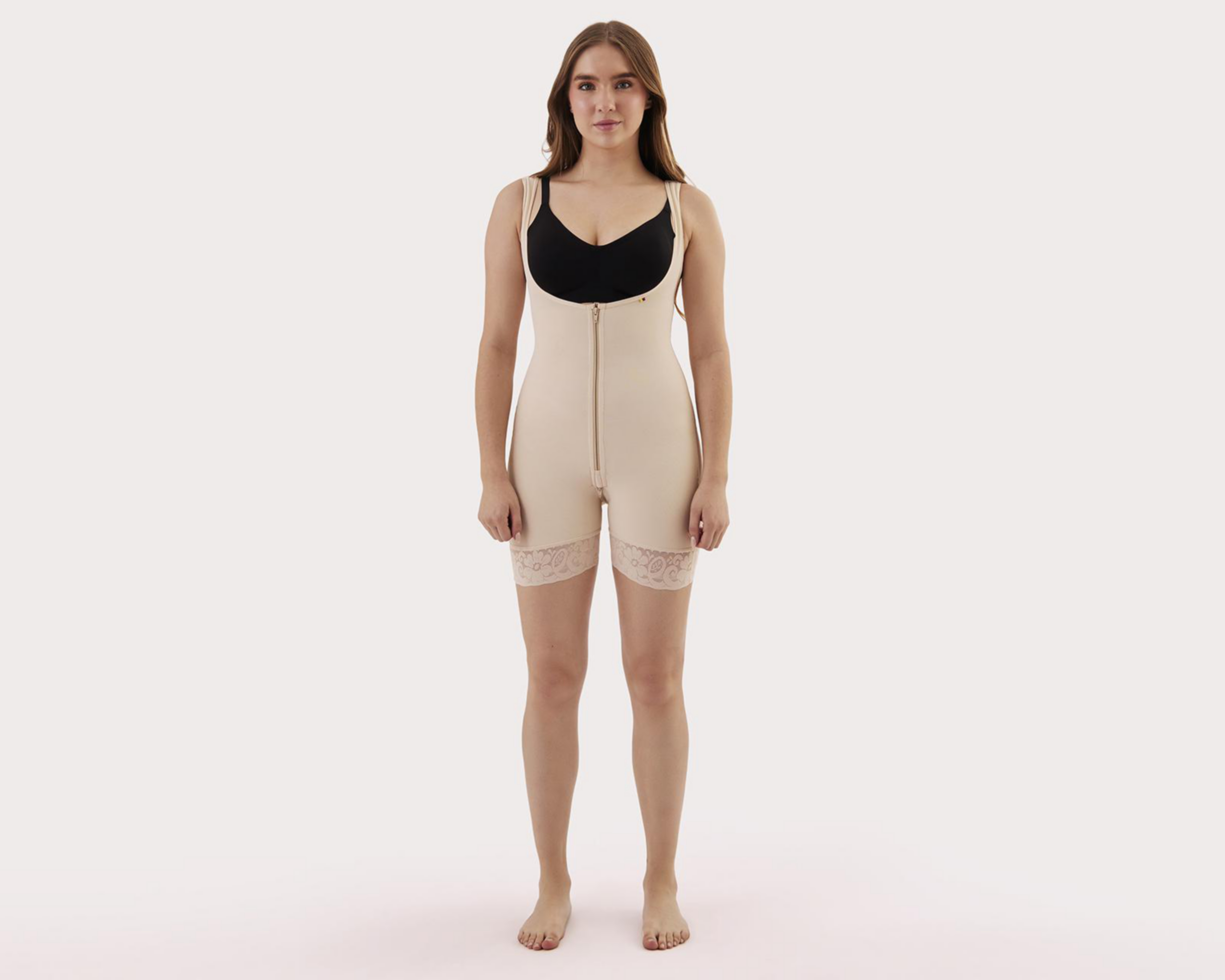 Foto 1 | Body Bóxer Lanude con Encaje para Mujer
