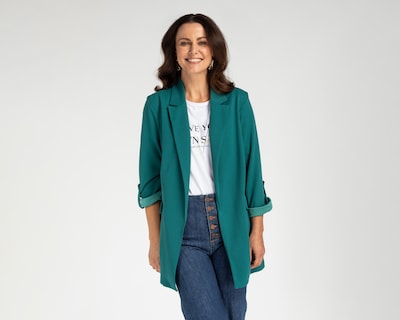 Foto 1 | Blazer Verde Sahara para Mujer