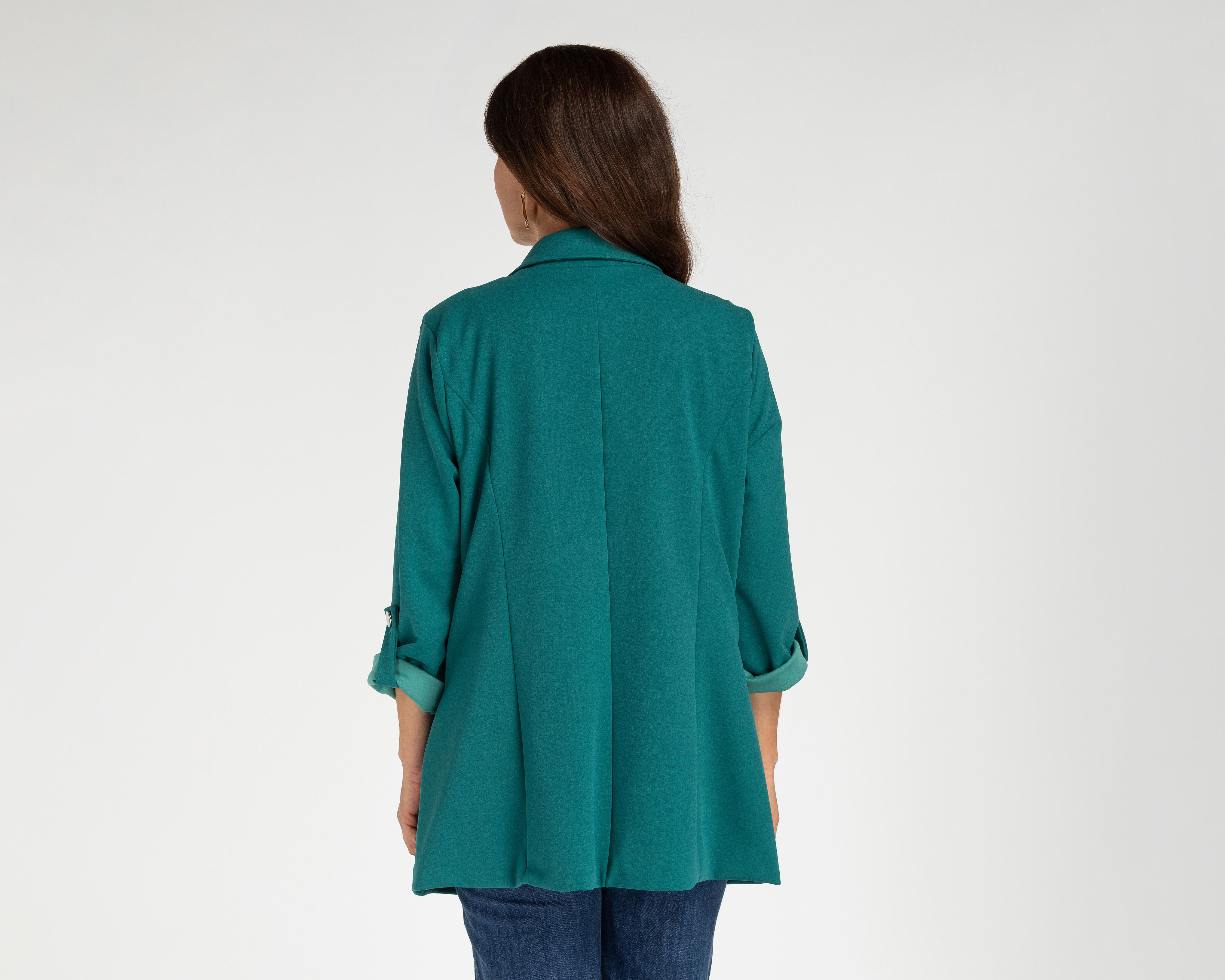 Foto 3 | Blazer Verde Sahara para Mujer
