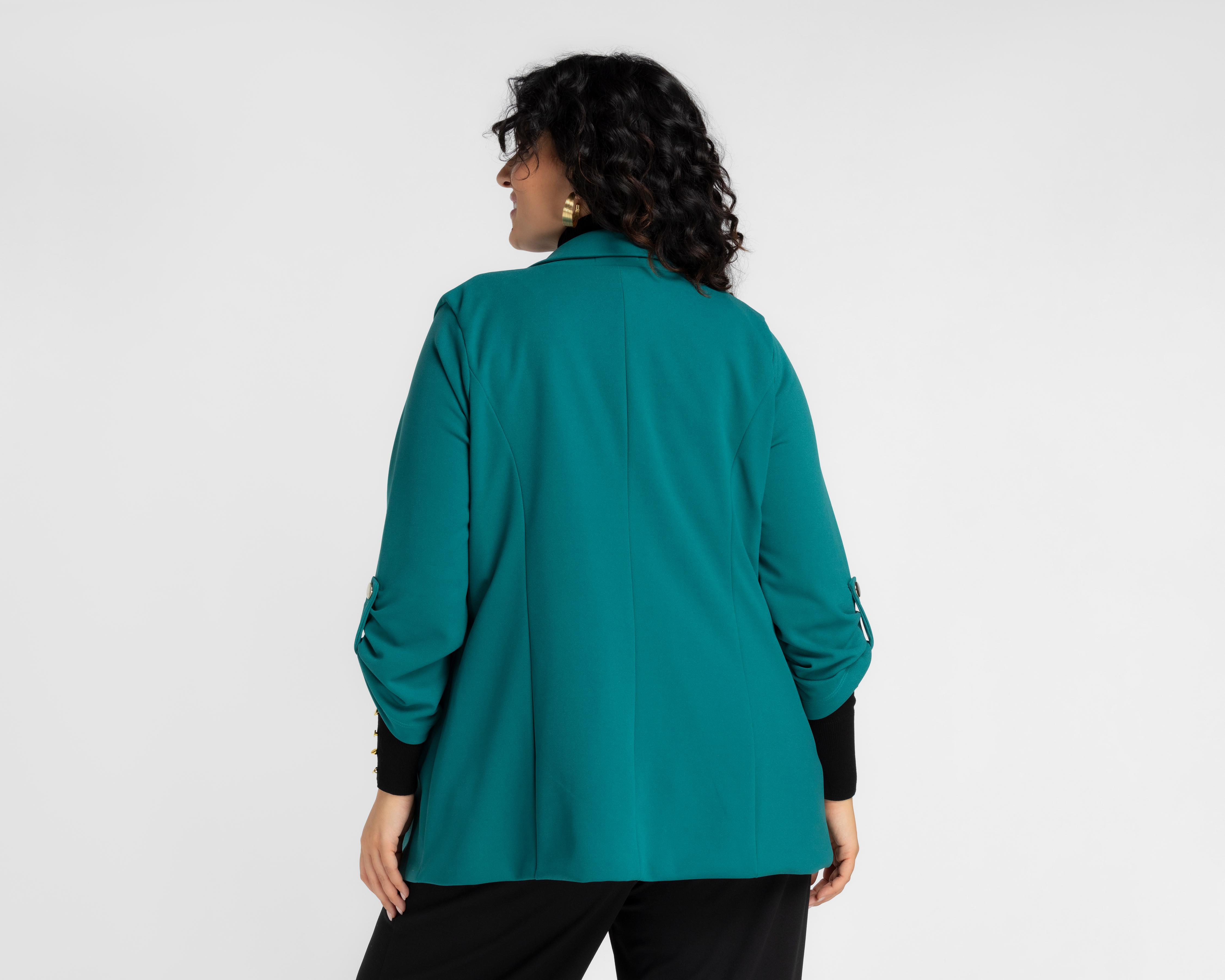 Foto 6 | Blazer Verde Sahara para Mujer