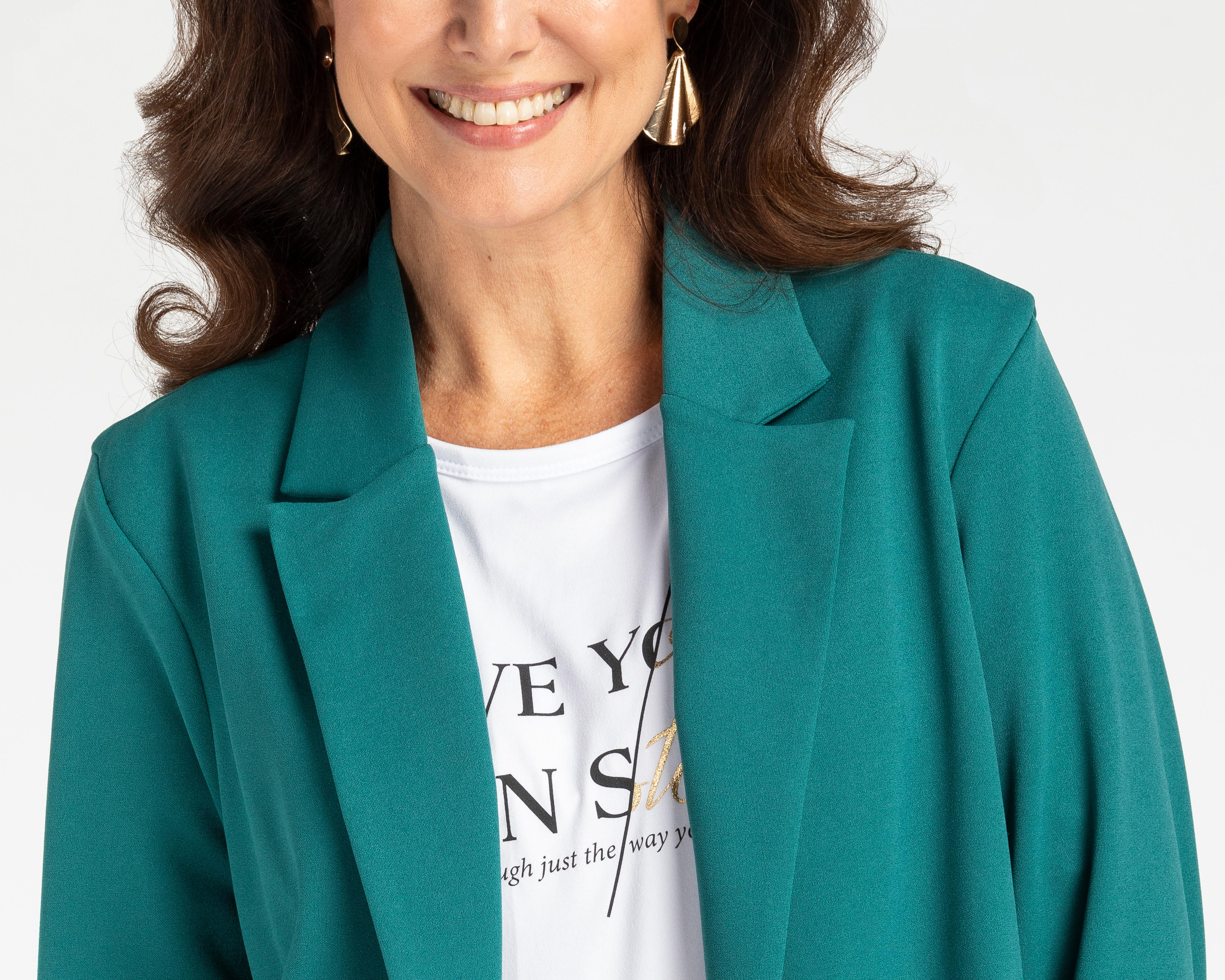 Foto 7 | Blazer Verde Sahara para Mujer