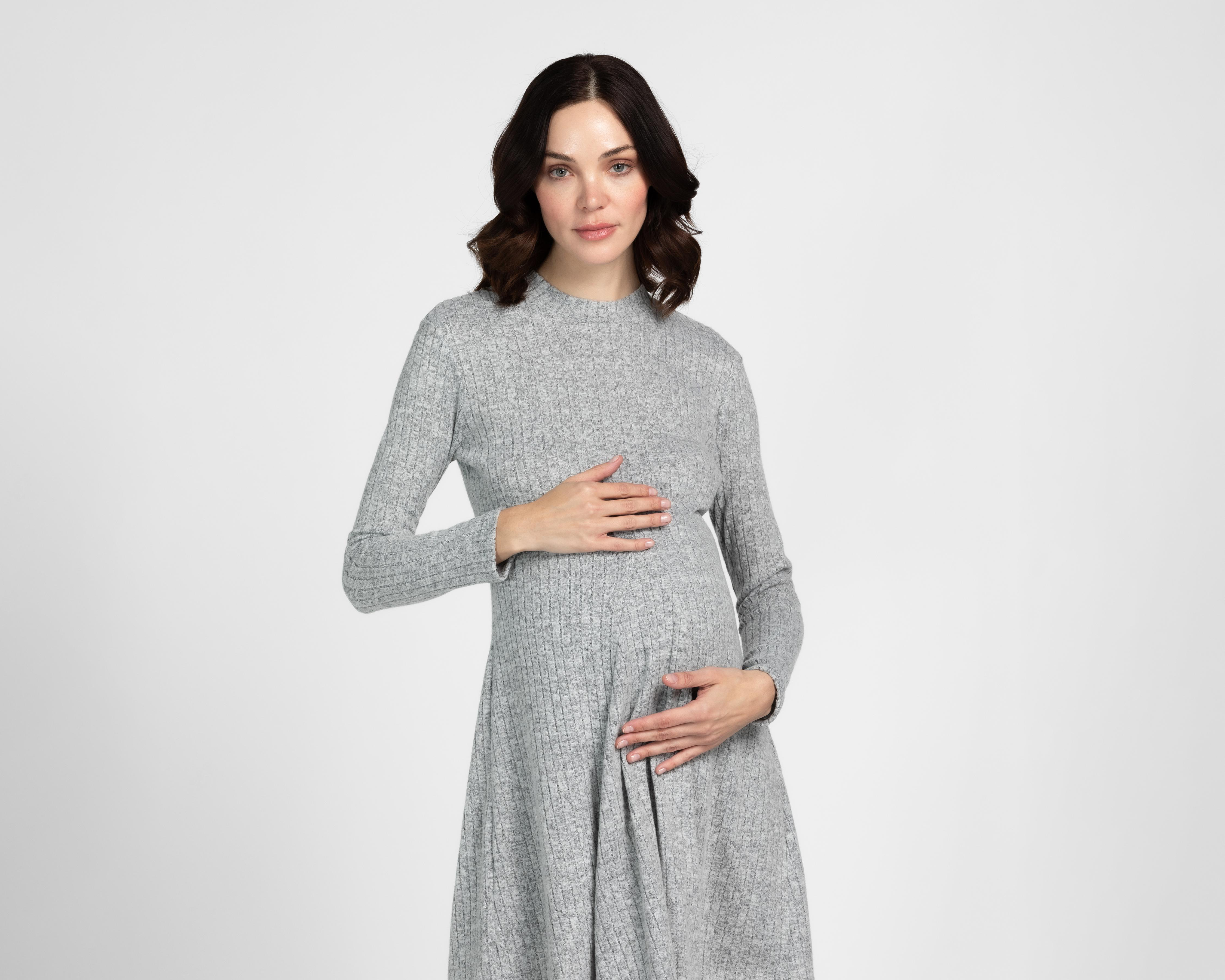 Foto 5 pulgar | Vestido de Maternidad Mamá Bella Manga 3/4