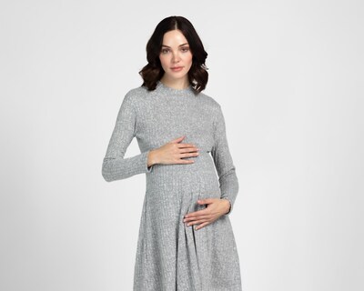 Foto 4 | Vestido de Maternidad Mamá Bella Manga 3/4