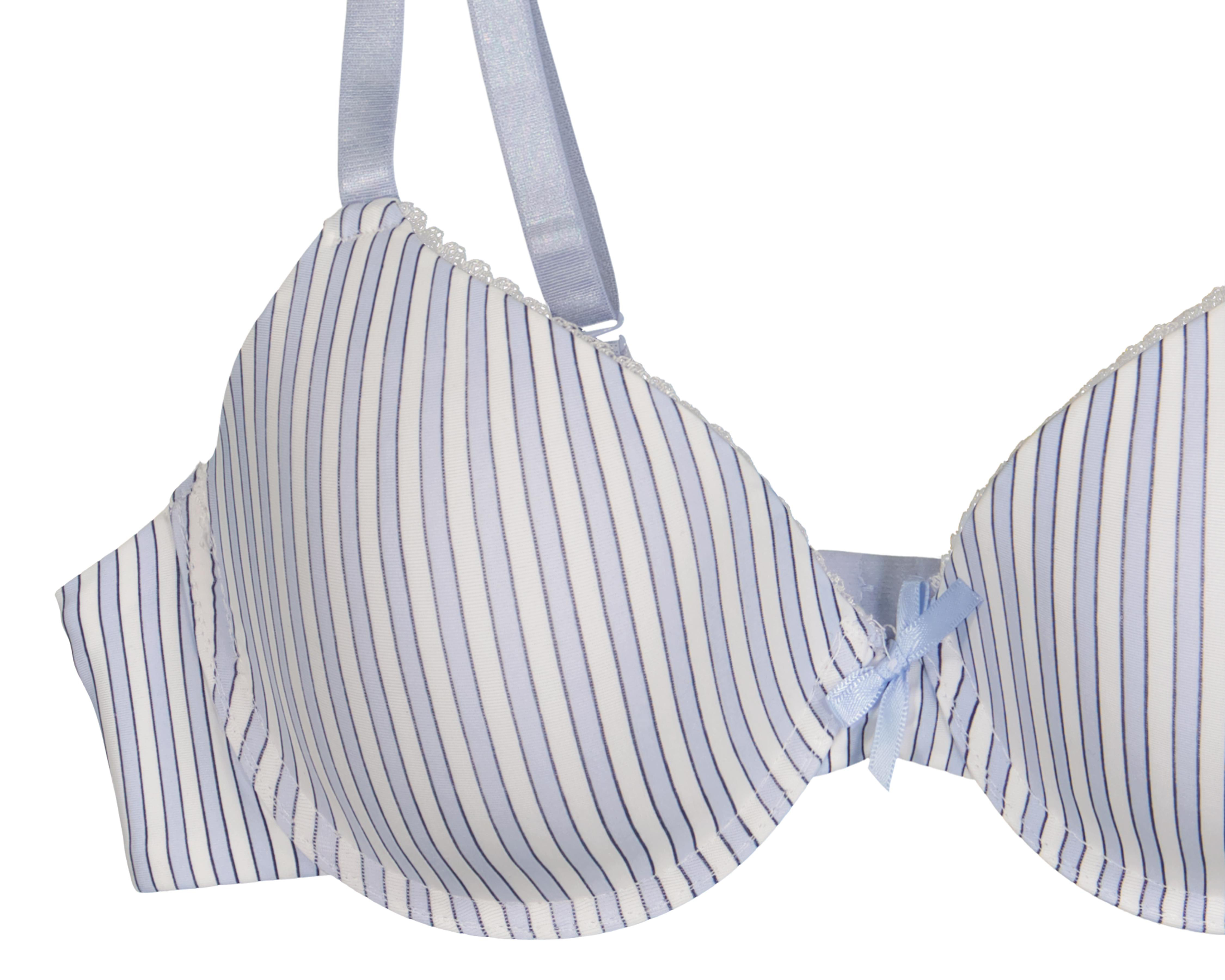 Foto 4 | Brasier Media Copa Azul Lovest para Mujer 2 Piezas