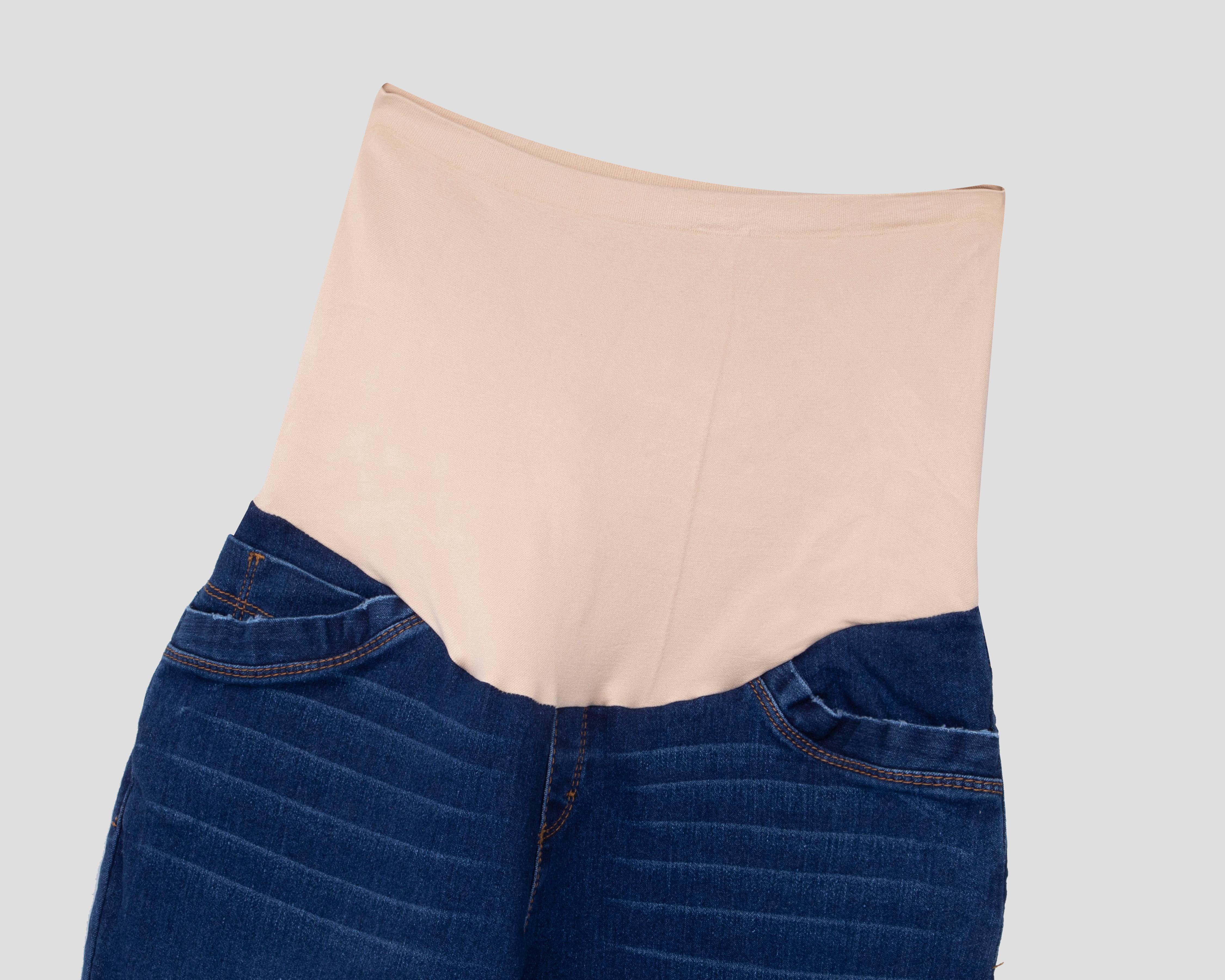 Foto 4 pulgar | Pantalón de Maternidad Mamá Bella Deslavado
