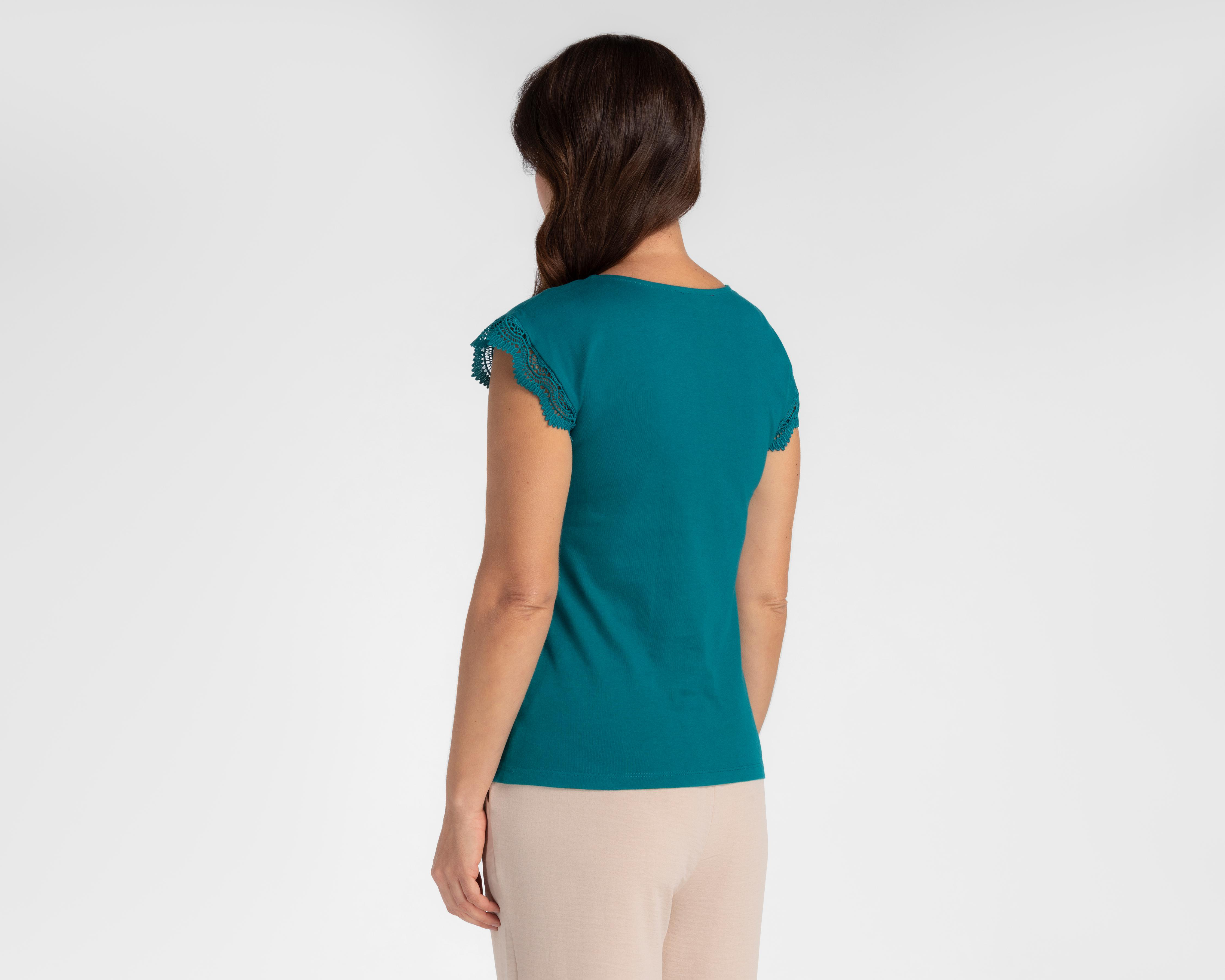Foto 4 pulgar | Blusa Sahara Manga Corta para Mujer