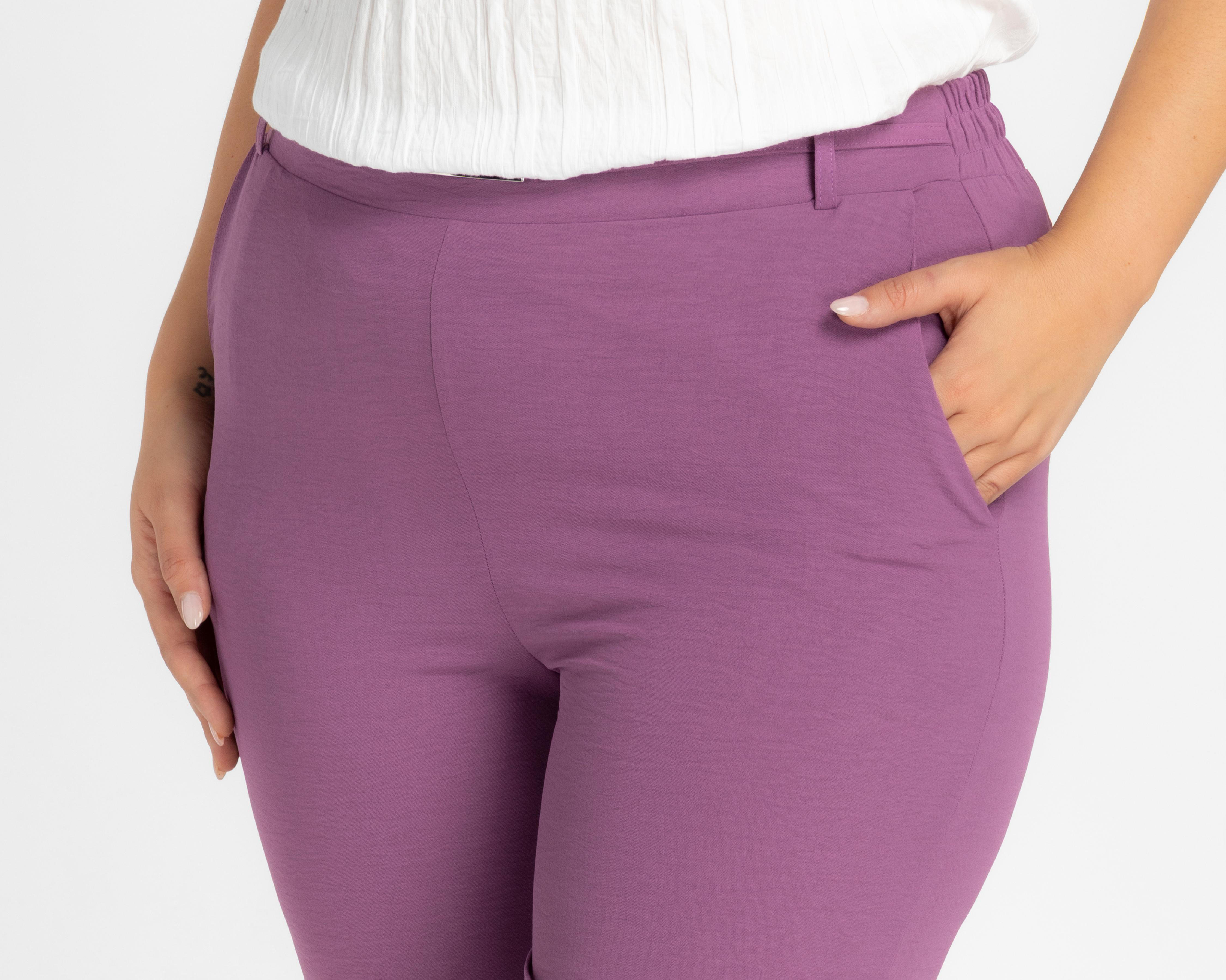 Foto 5 pulgar | Pantalón de Vestir Sahara Morado para Mujer
