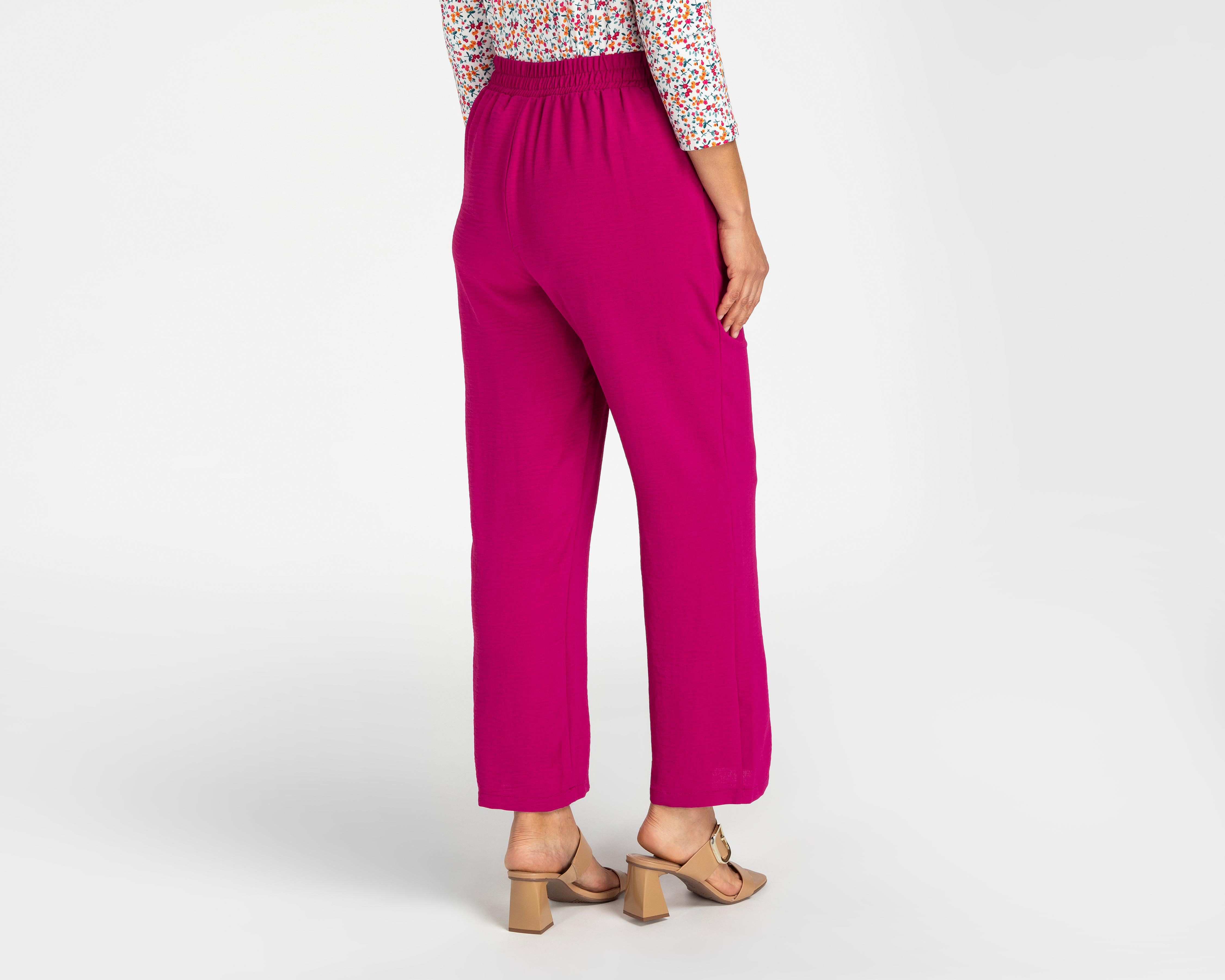 Foto 4 pulgar | Pantalón de Vestir Sahara Rosa para Mujer