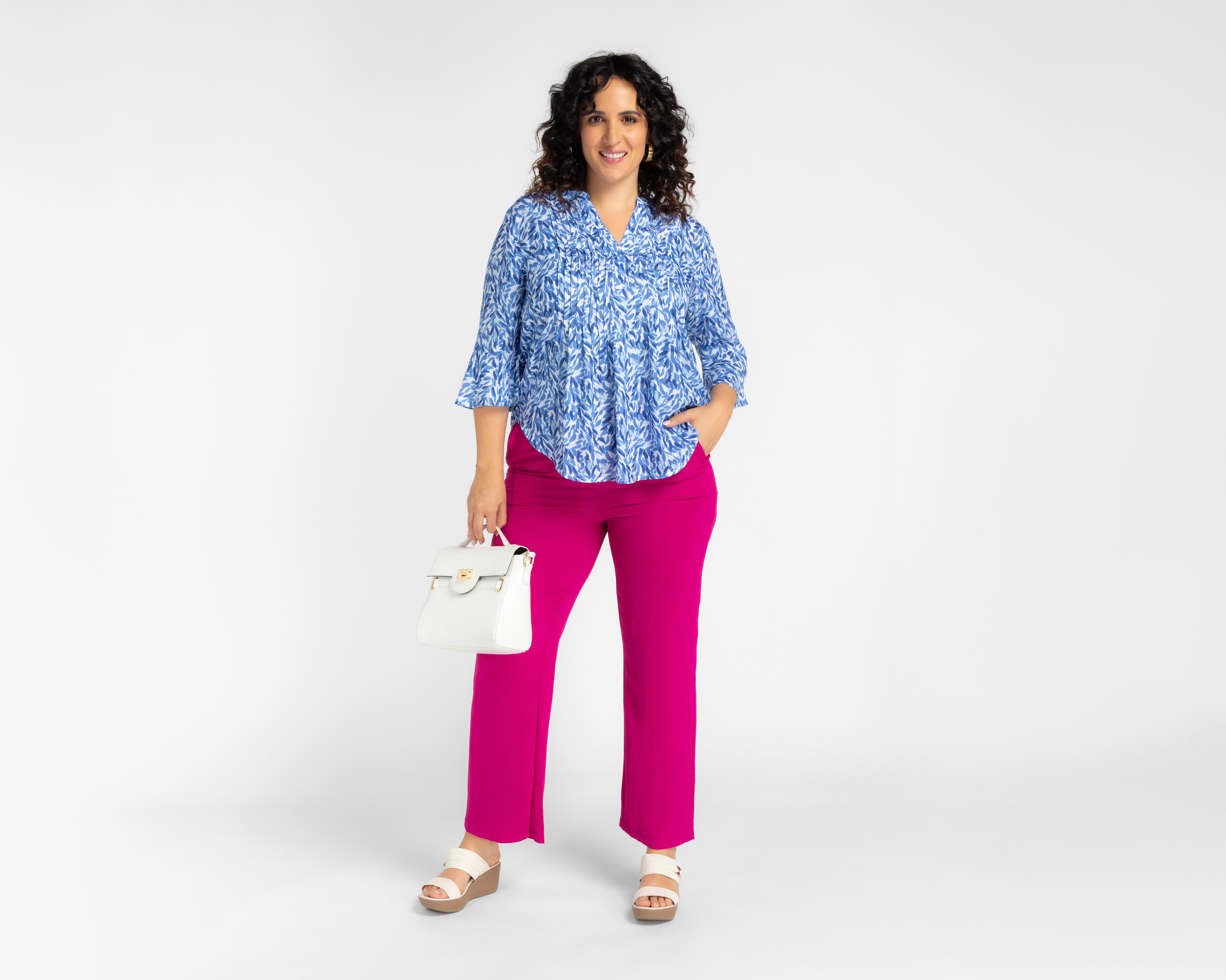 Foto 6 pulgar | Pantalón de Vestir Sahara Rosa para Mujer