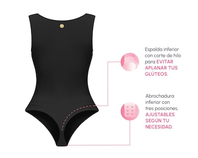 Foto 4 | Body con Control Bella Confidence Cuello Redondo para Mujer