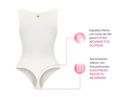 Foto 4 | Body con Control Bella Confidence Cuello Redondo para Mujer