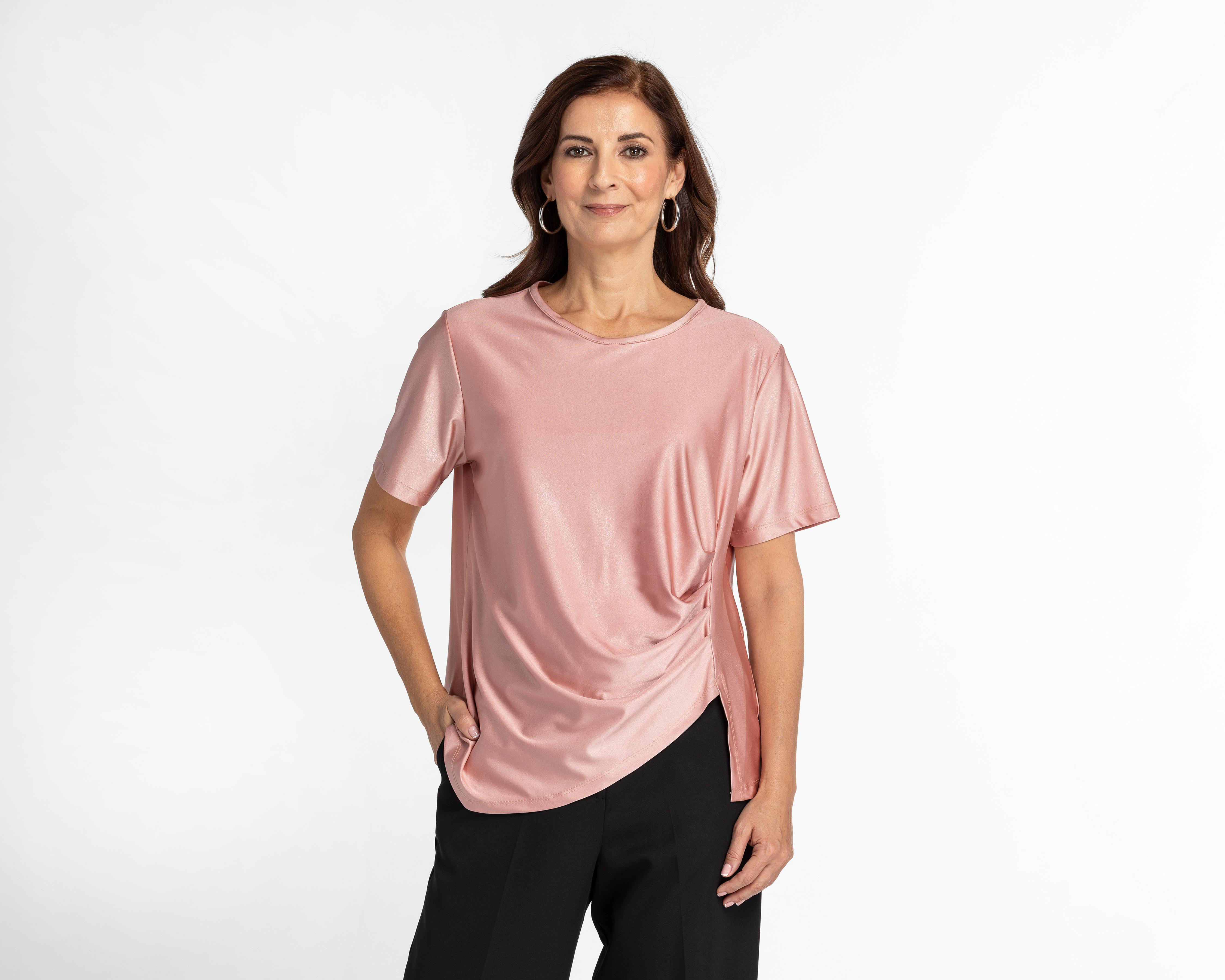 Foto 1 | Blusa Sahara Manga Corta con Zurcido