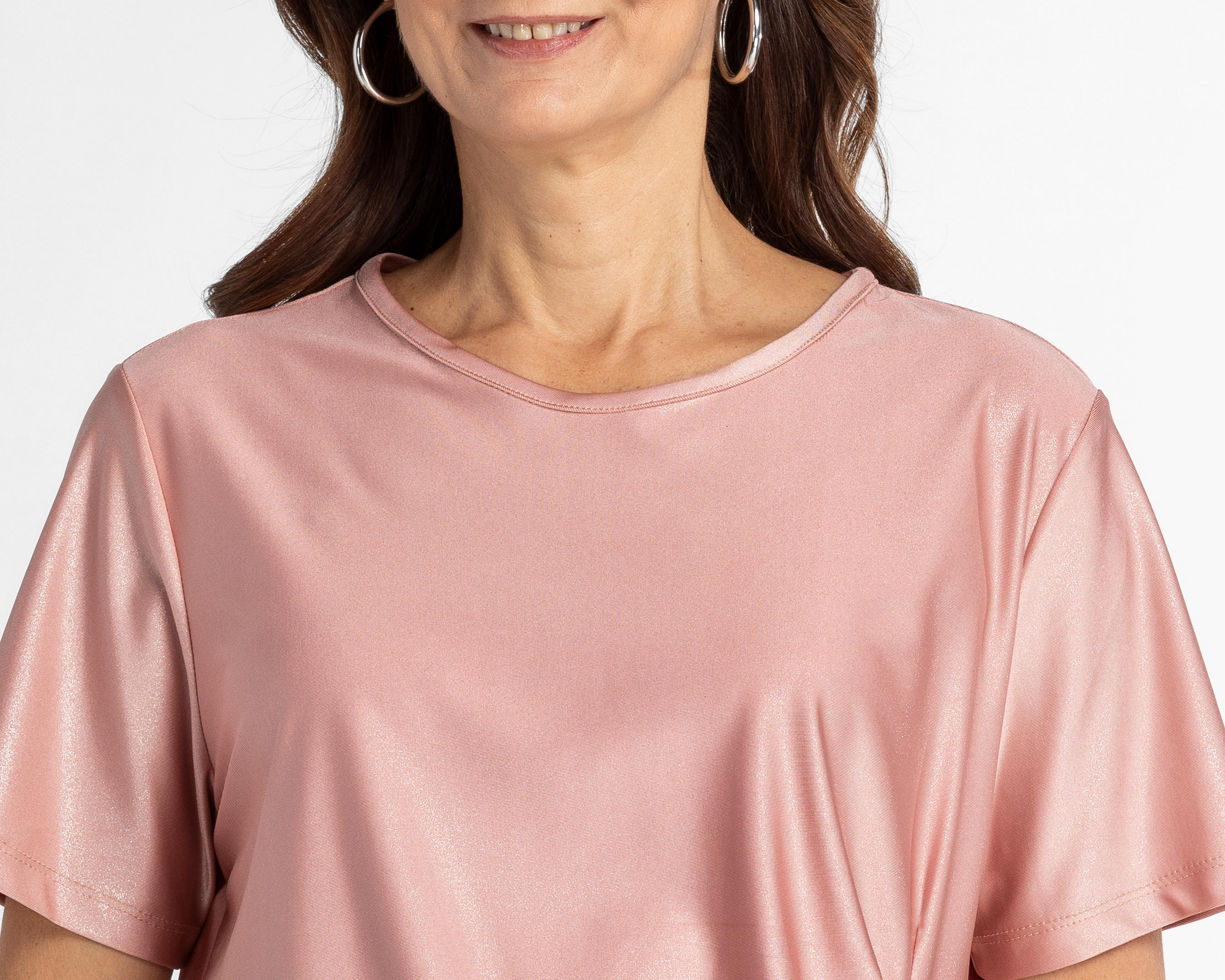 Foto 4 | Blusa Sahara Manga Corta con Zurcido