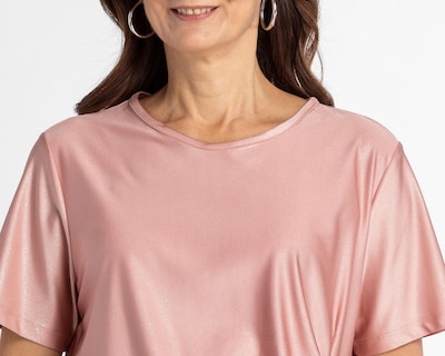 Foto 4 | Blusa Sahara Manga Corta con Zurcido