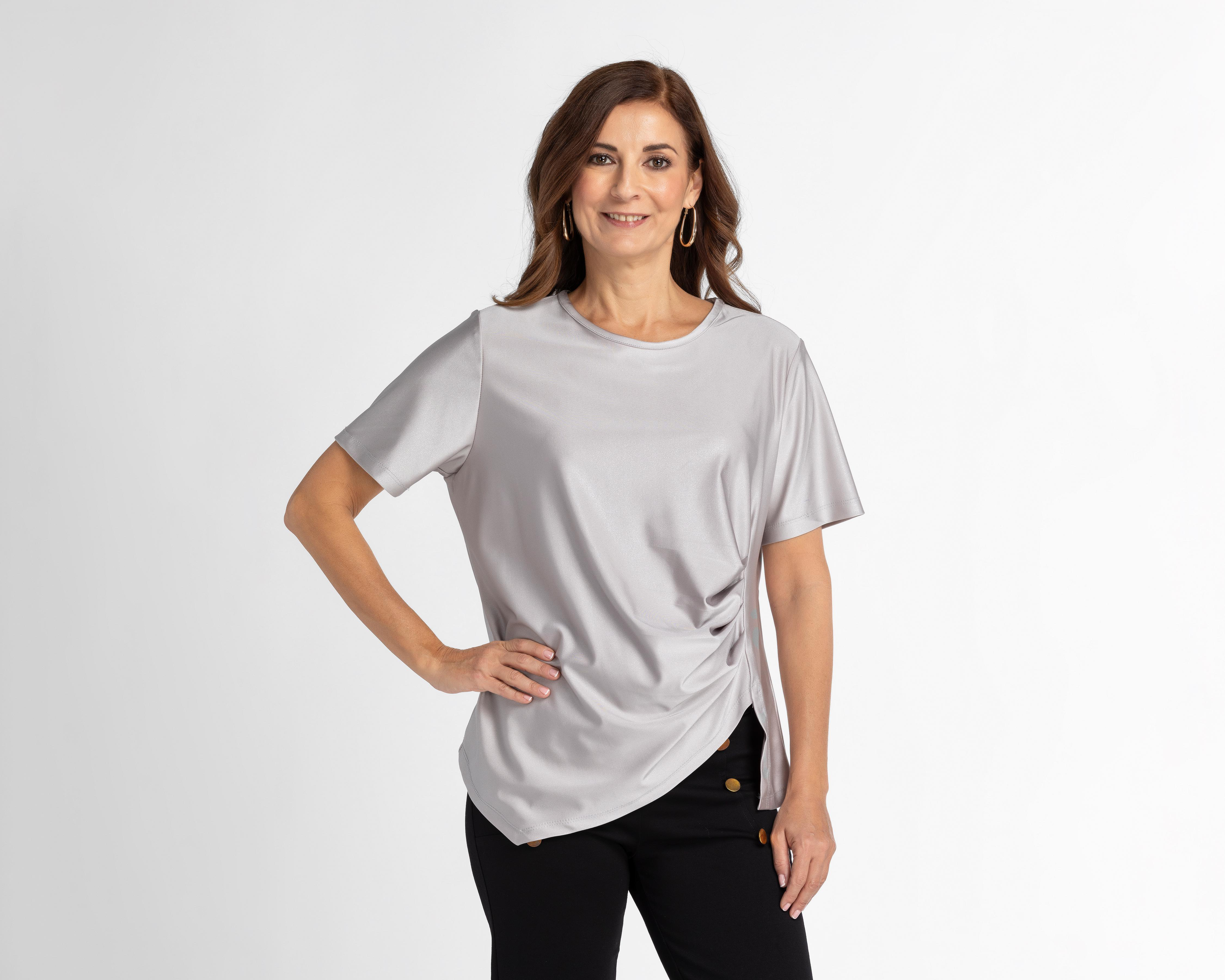 Foto 1 | Blusa Sahara Manga Corta con Zurcido