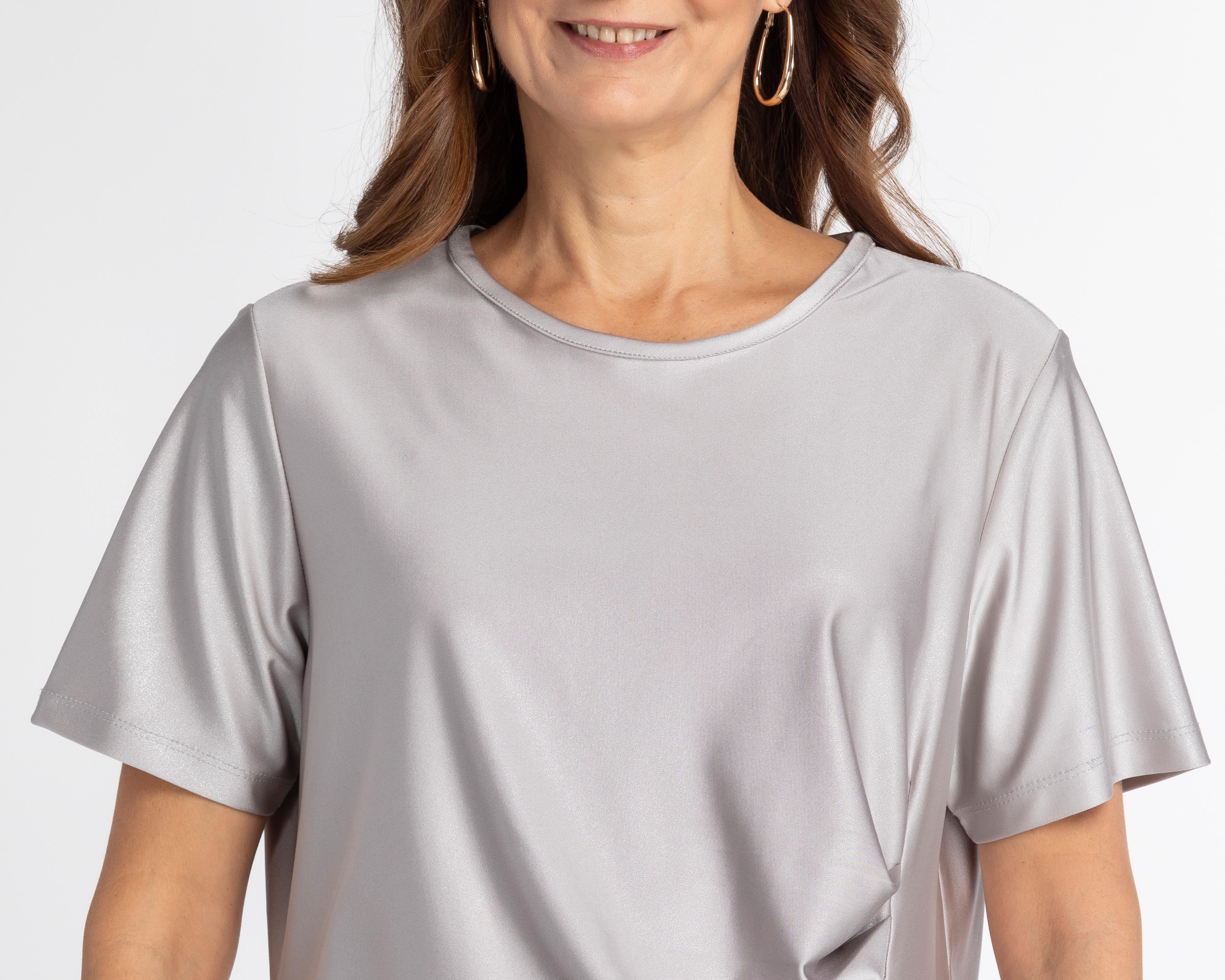 Foto 5 pulgar | Blusa Sahara Manga Corta con Zurcido